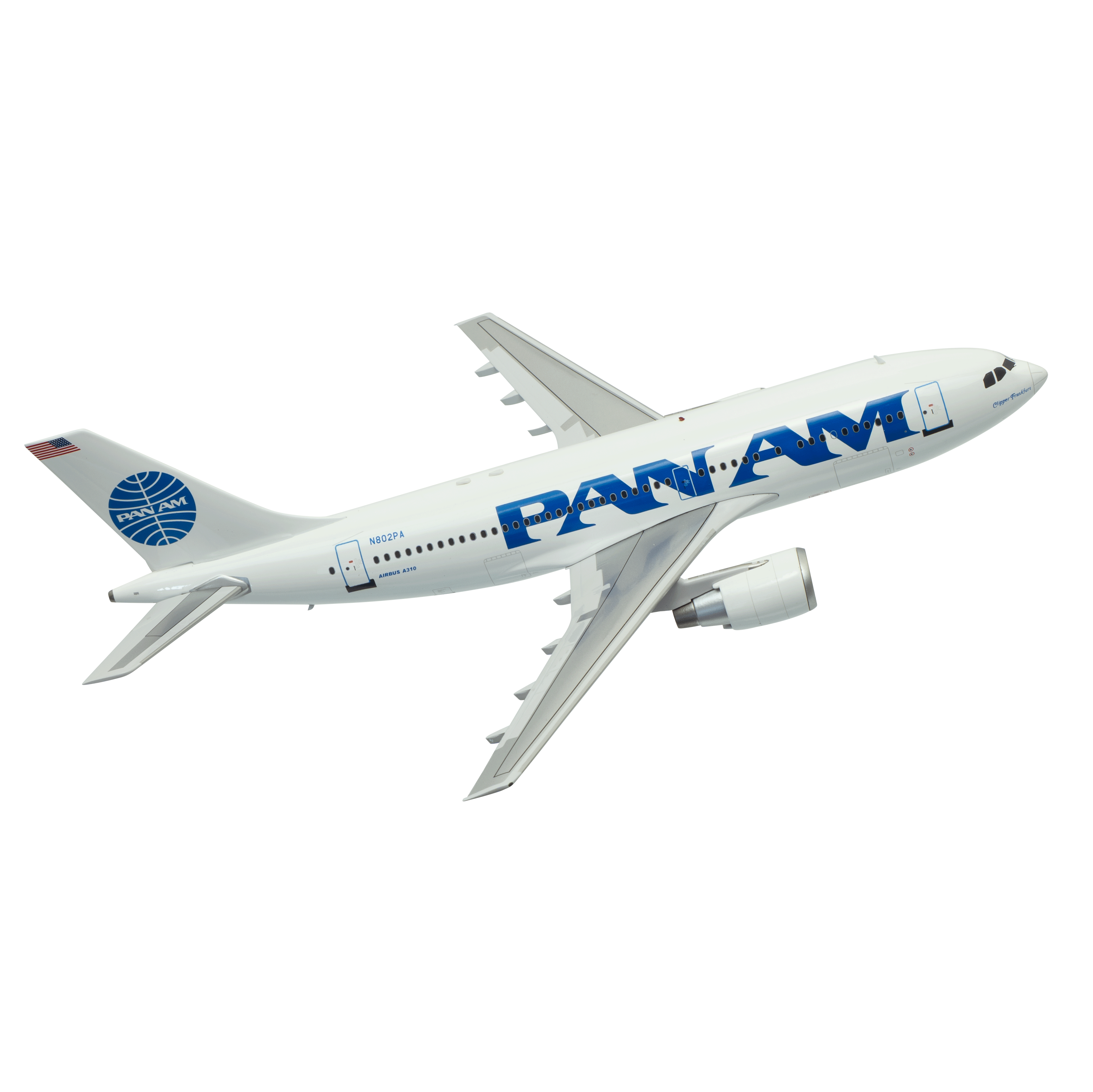 Maquette avion - A310 N802PA Pan Am avec socle - 1/200e