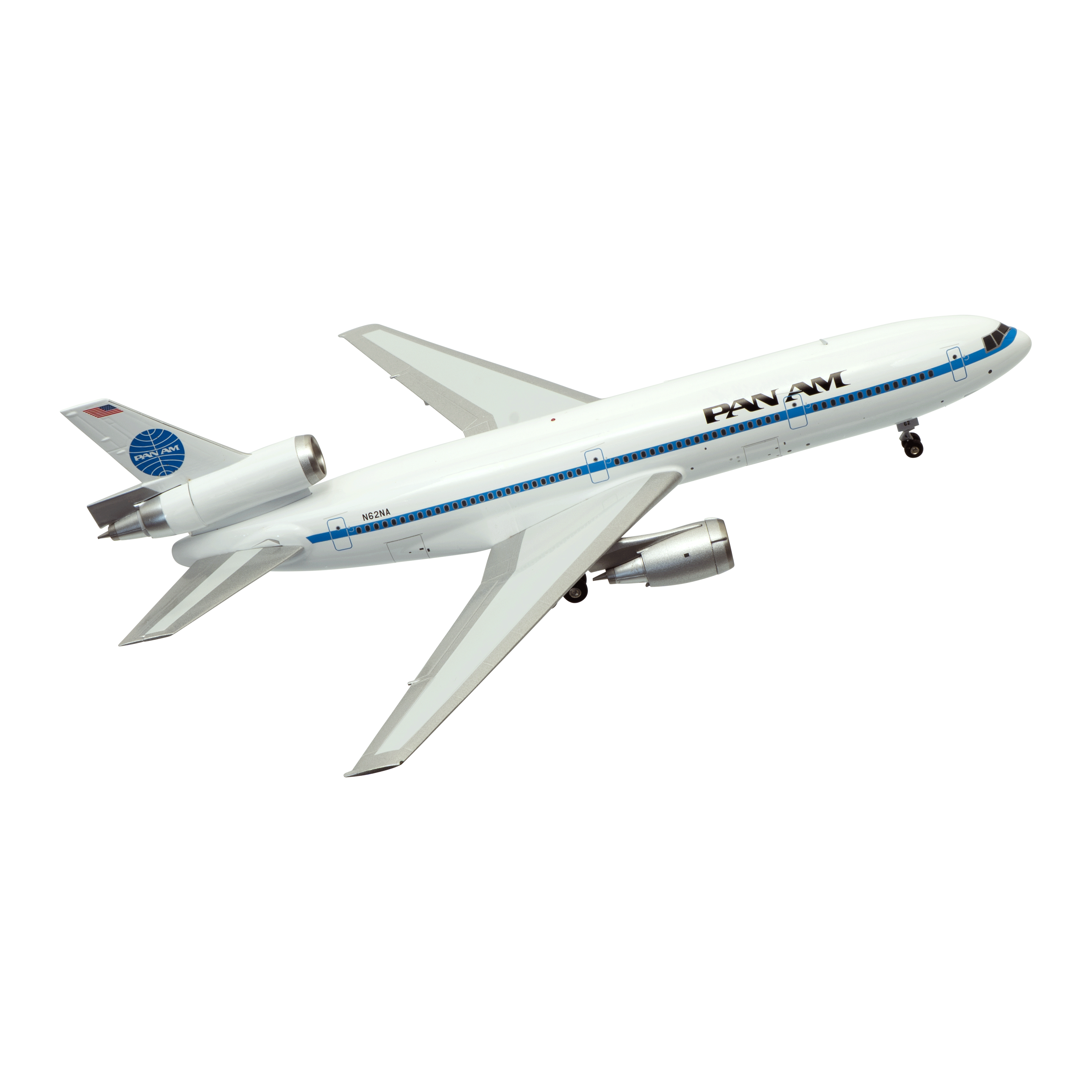 Maquette PAN AM McDonnell Douglas DC-10-10 N62NA, métal 1/200ème