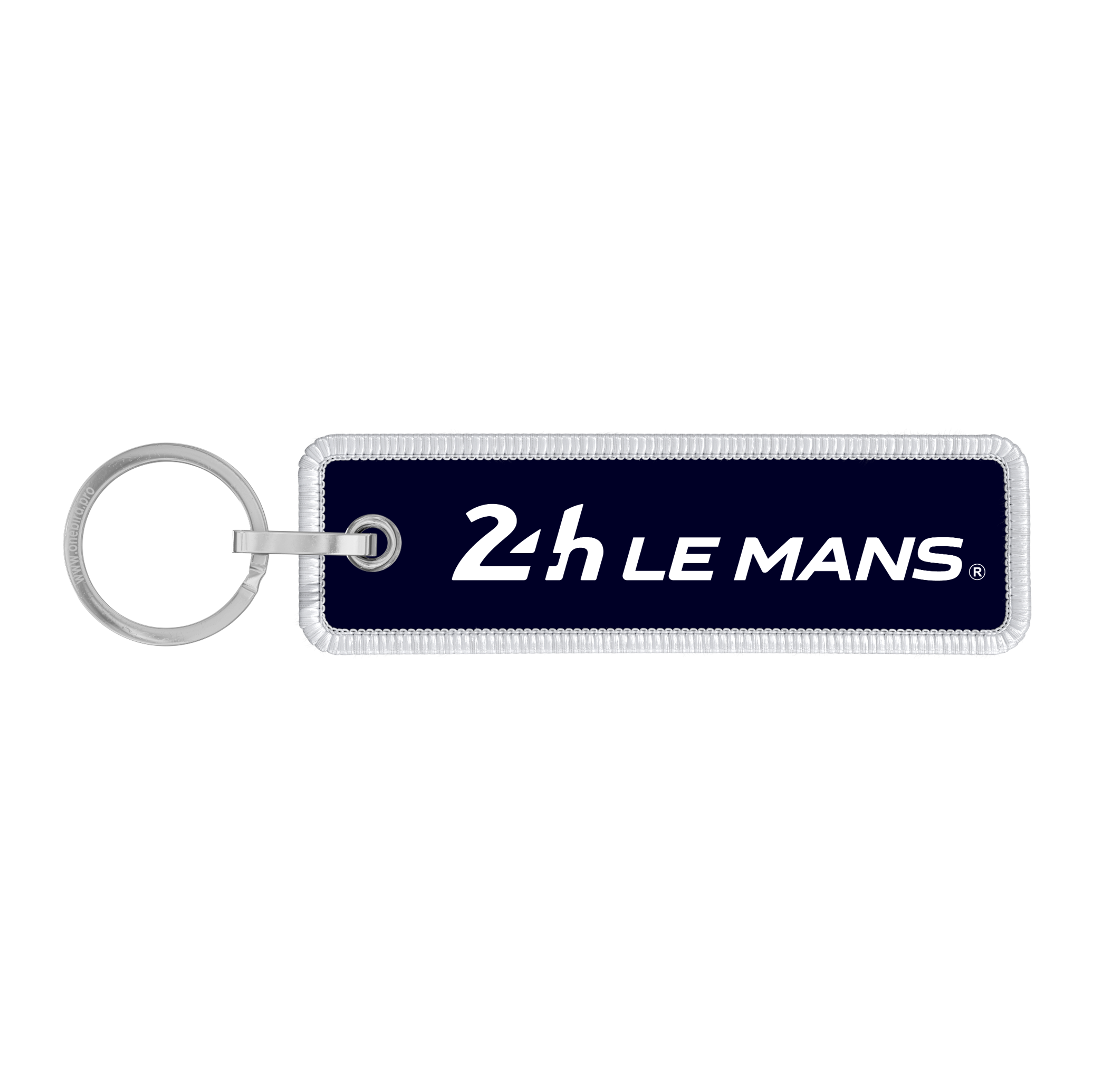 24H Le Mans - Porte clés tissé Marine et blanc