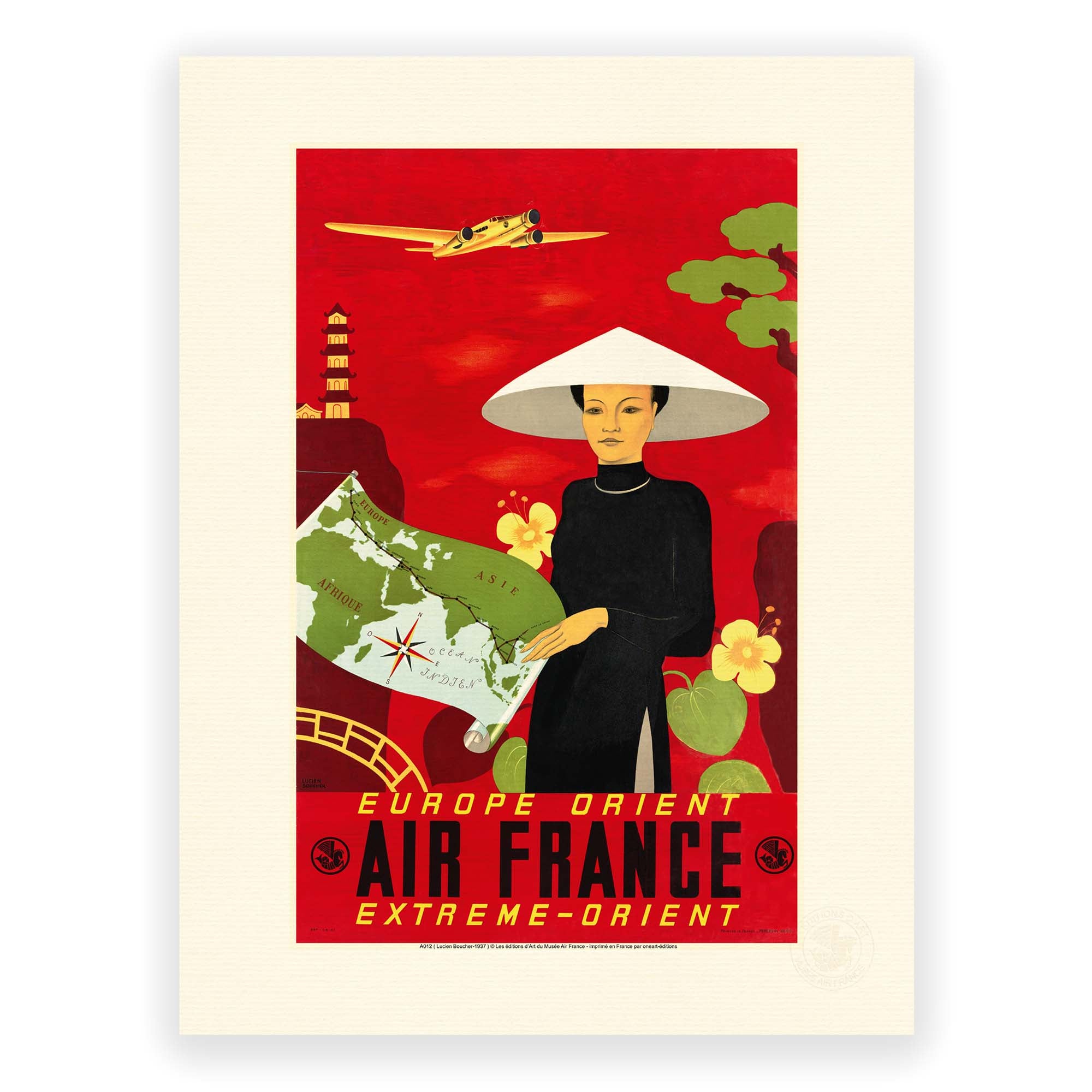 Affiche Air France - Europe Orient