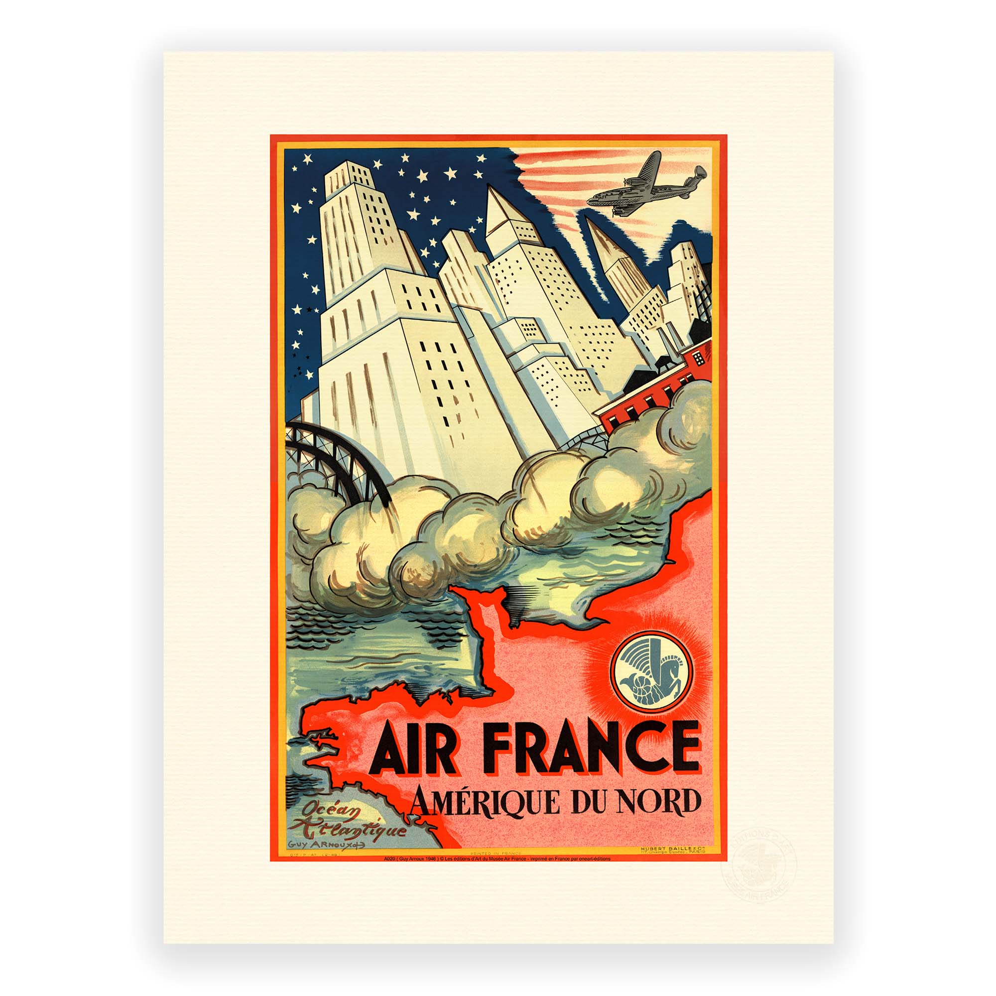 Affiche Air France - Amérique du Nord