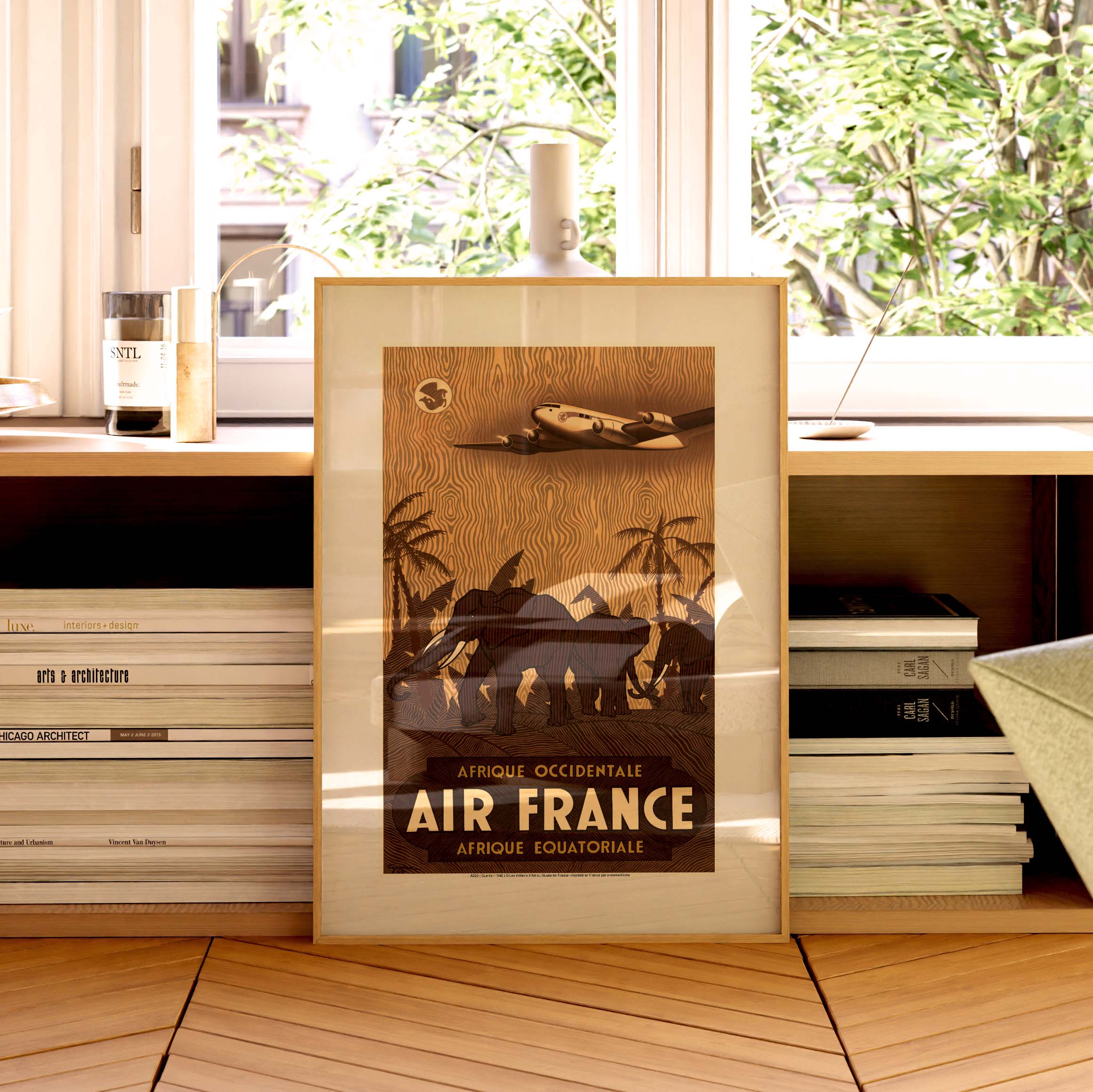Affiche Air France - Afrique occidentale / Equatoriale