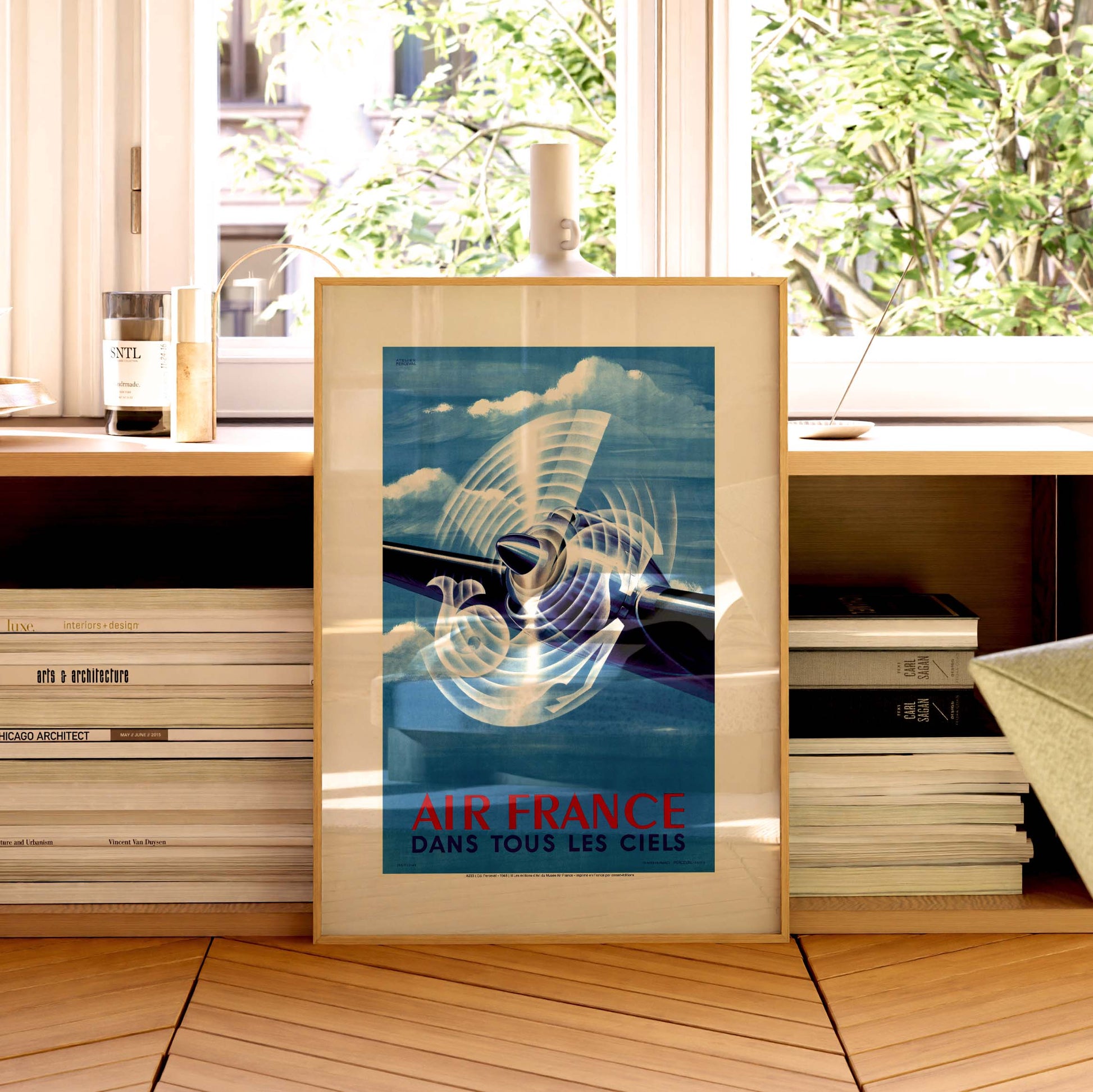 Affiche Air France - Dans tous les ciels Hélice