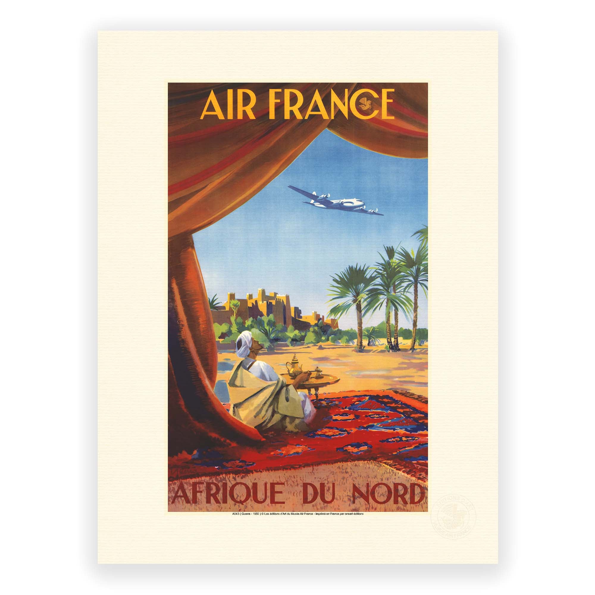 Affiche Air France - Afrique du Nord