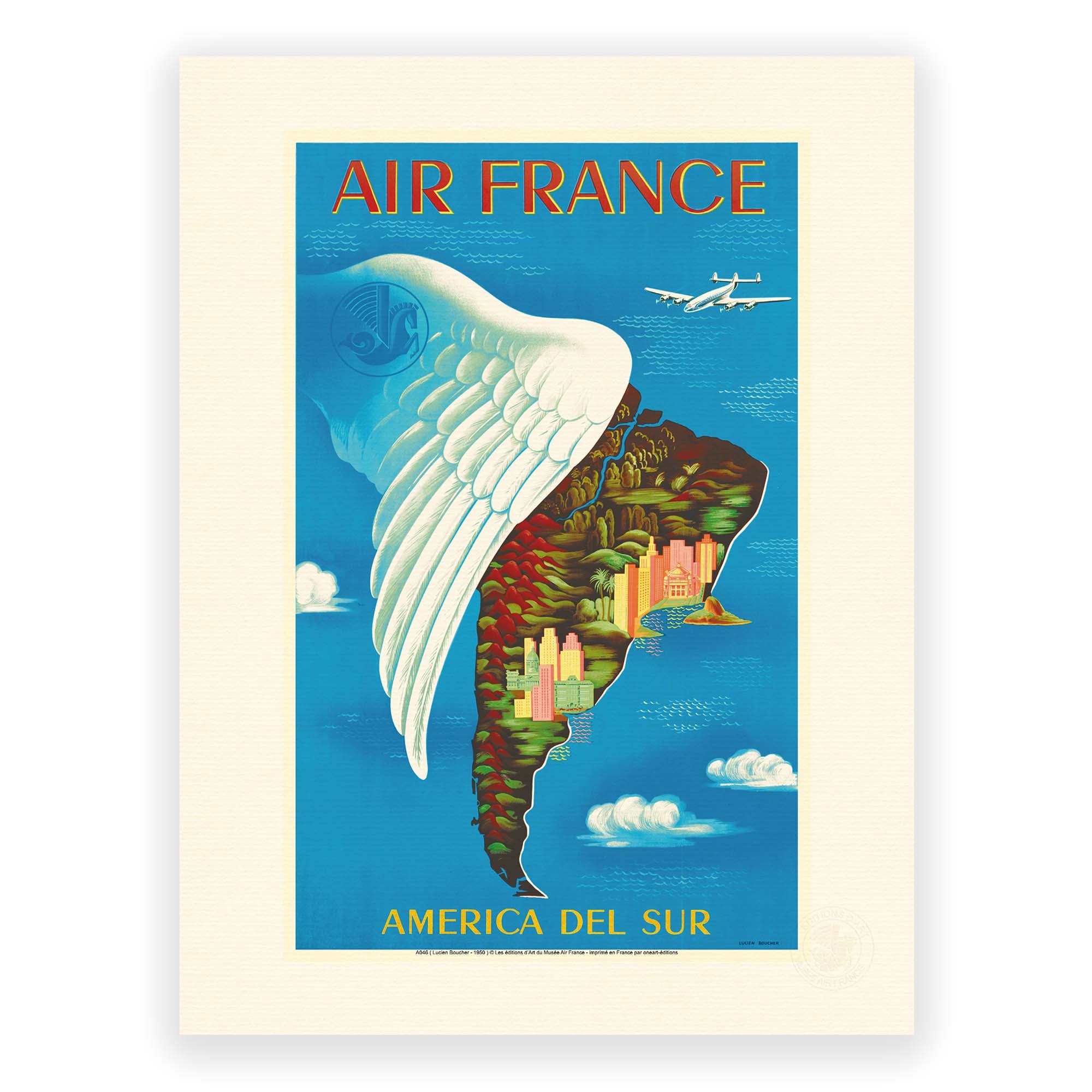 Affiche Air France - America del sur