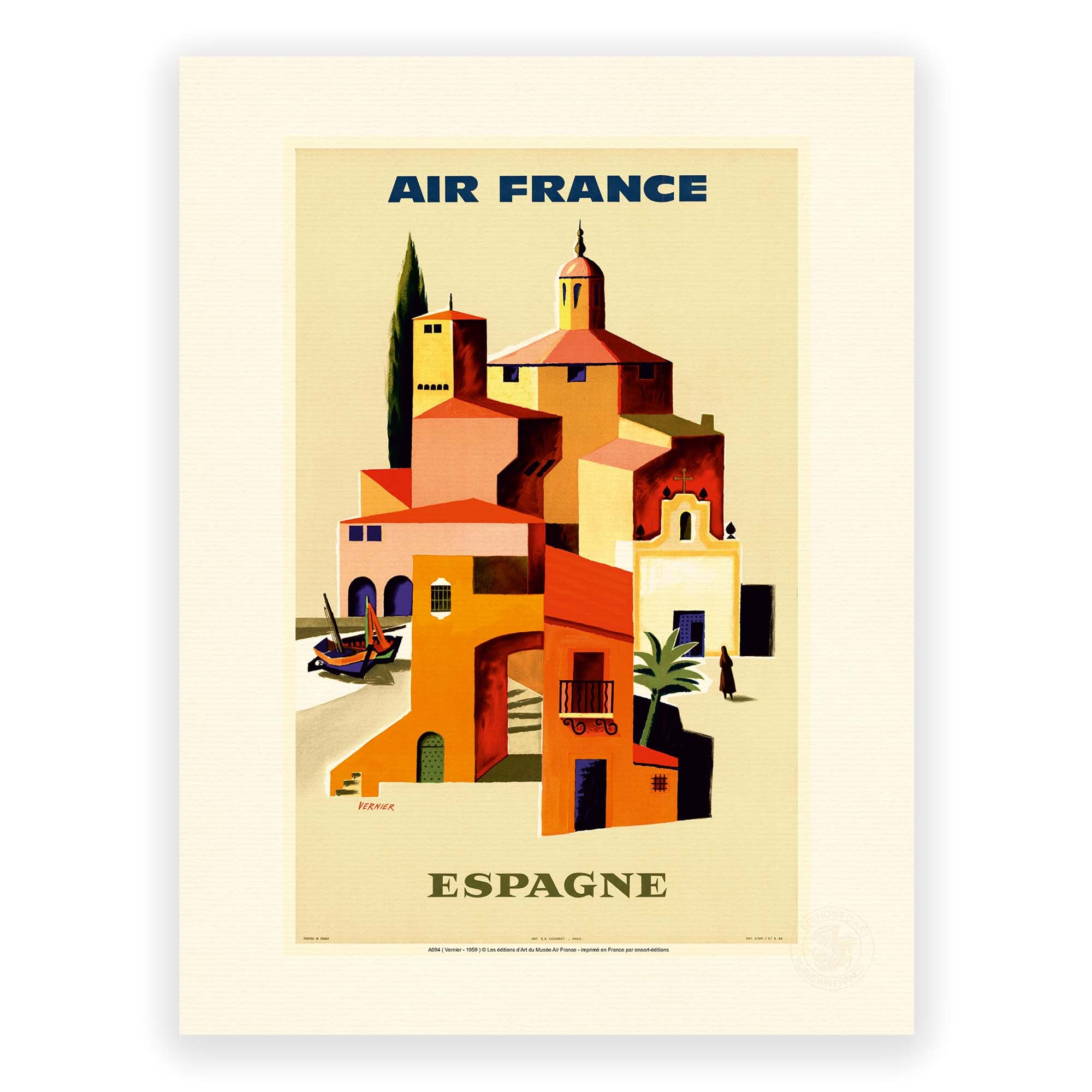 Affiche Air France - Espagne