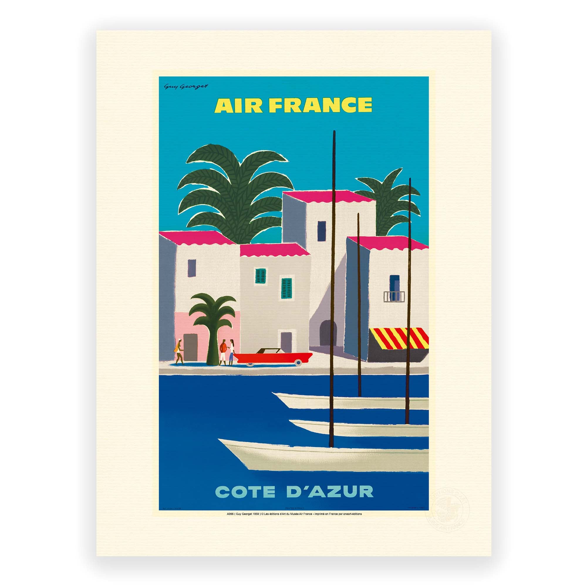 Affiche Air France - Côte d'Azur
