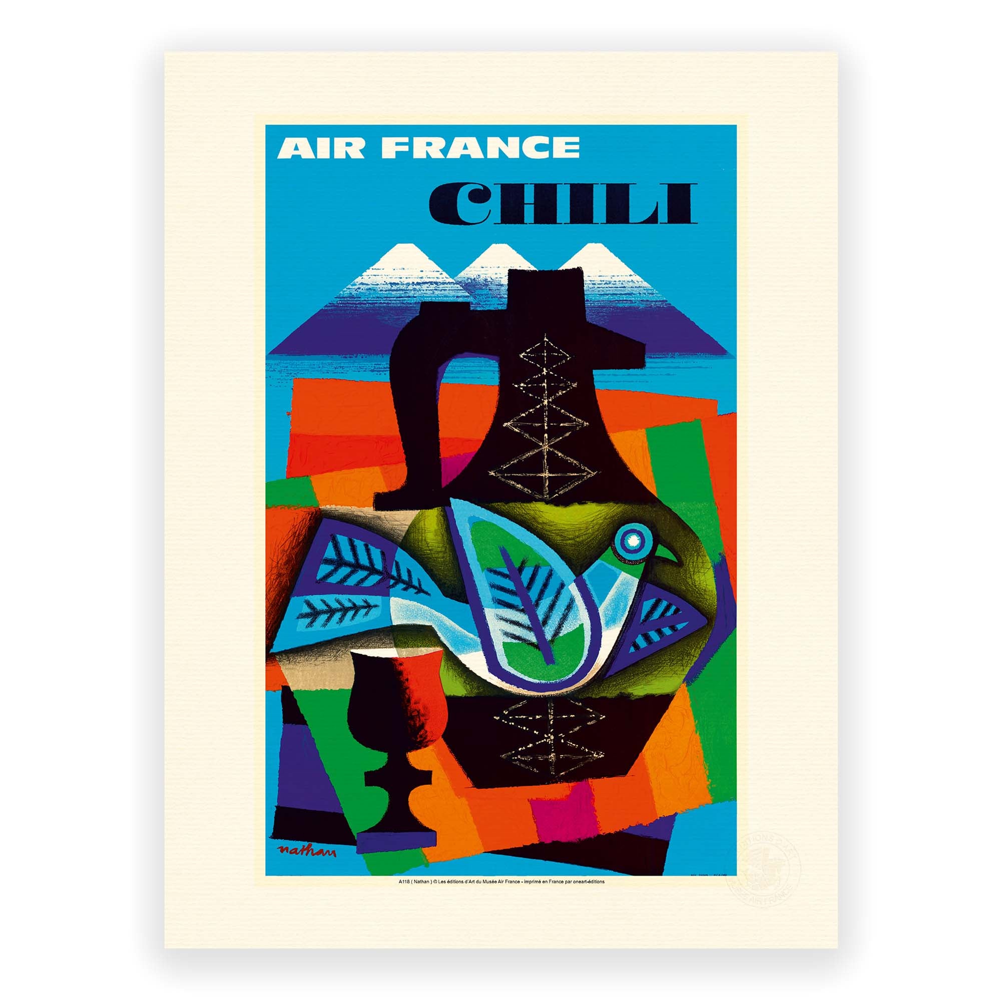 Affiche Air France - Chili