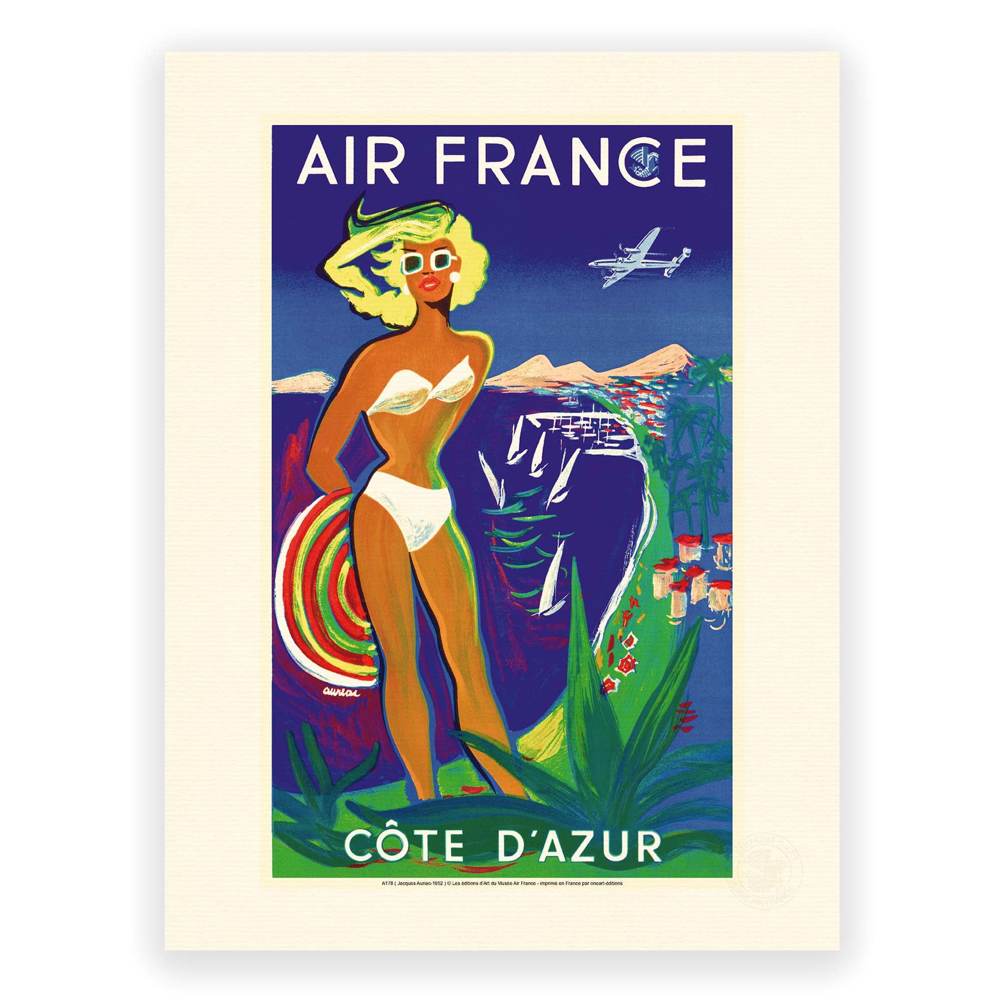 Affiche Air France - Côte d'Azur