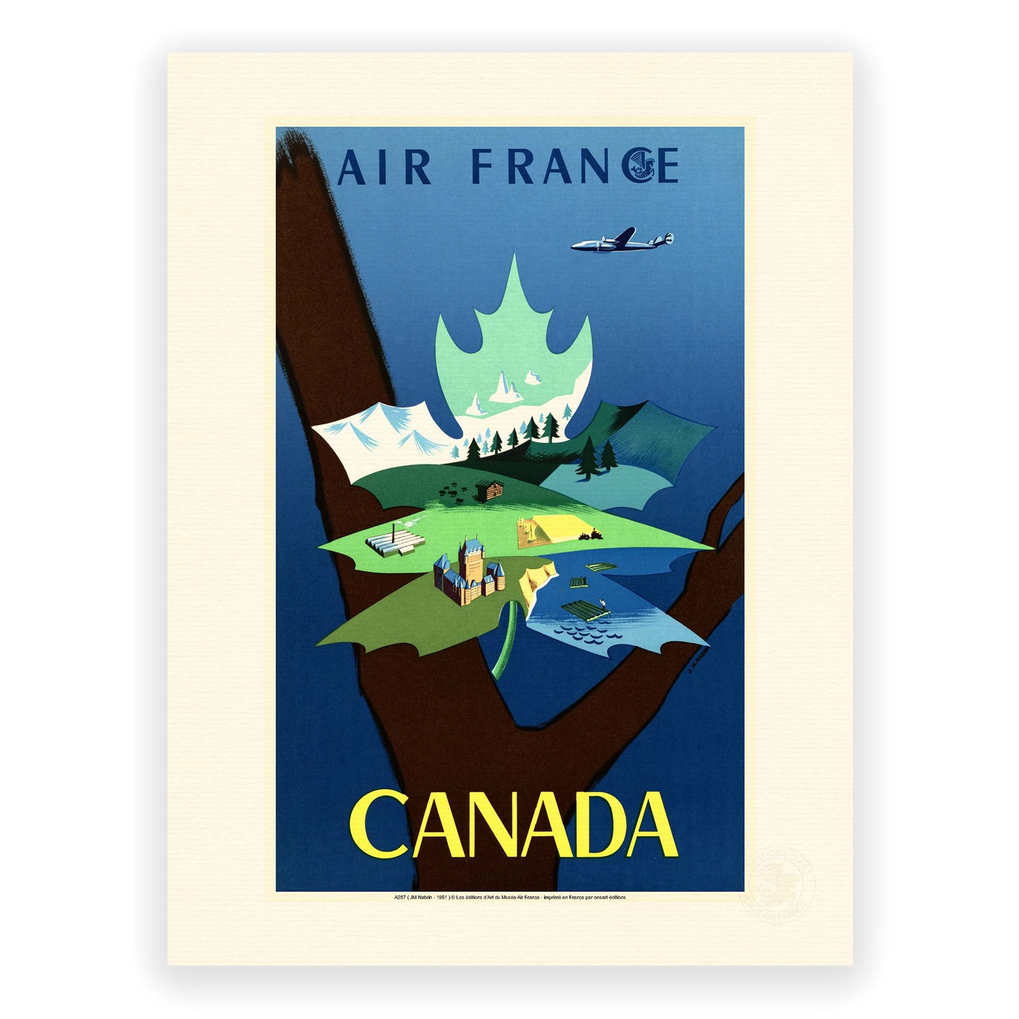 Affiche Air France - Canada