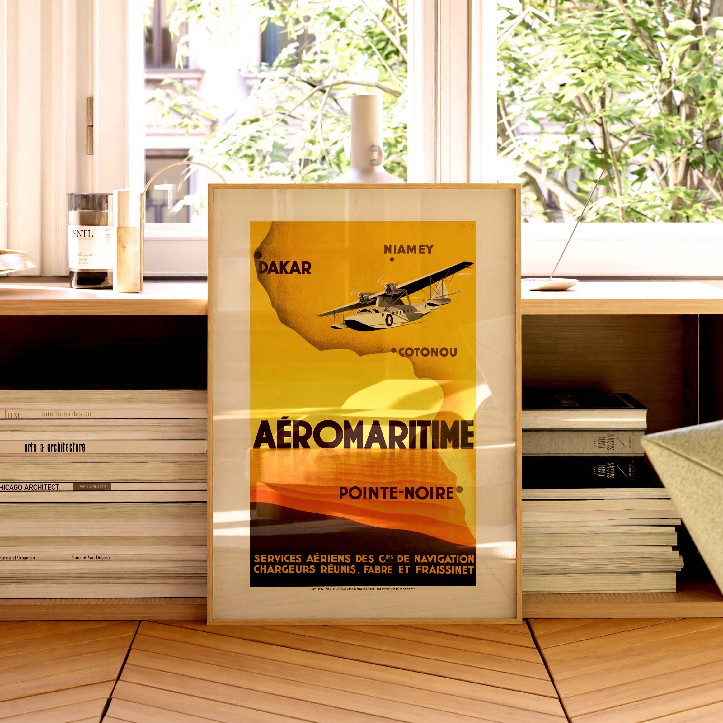 Affiche Air France - Dakar, Niamey, Cotonou,…