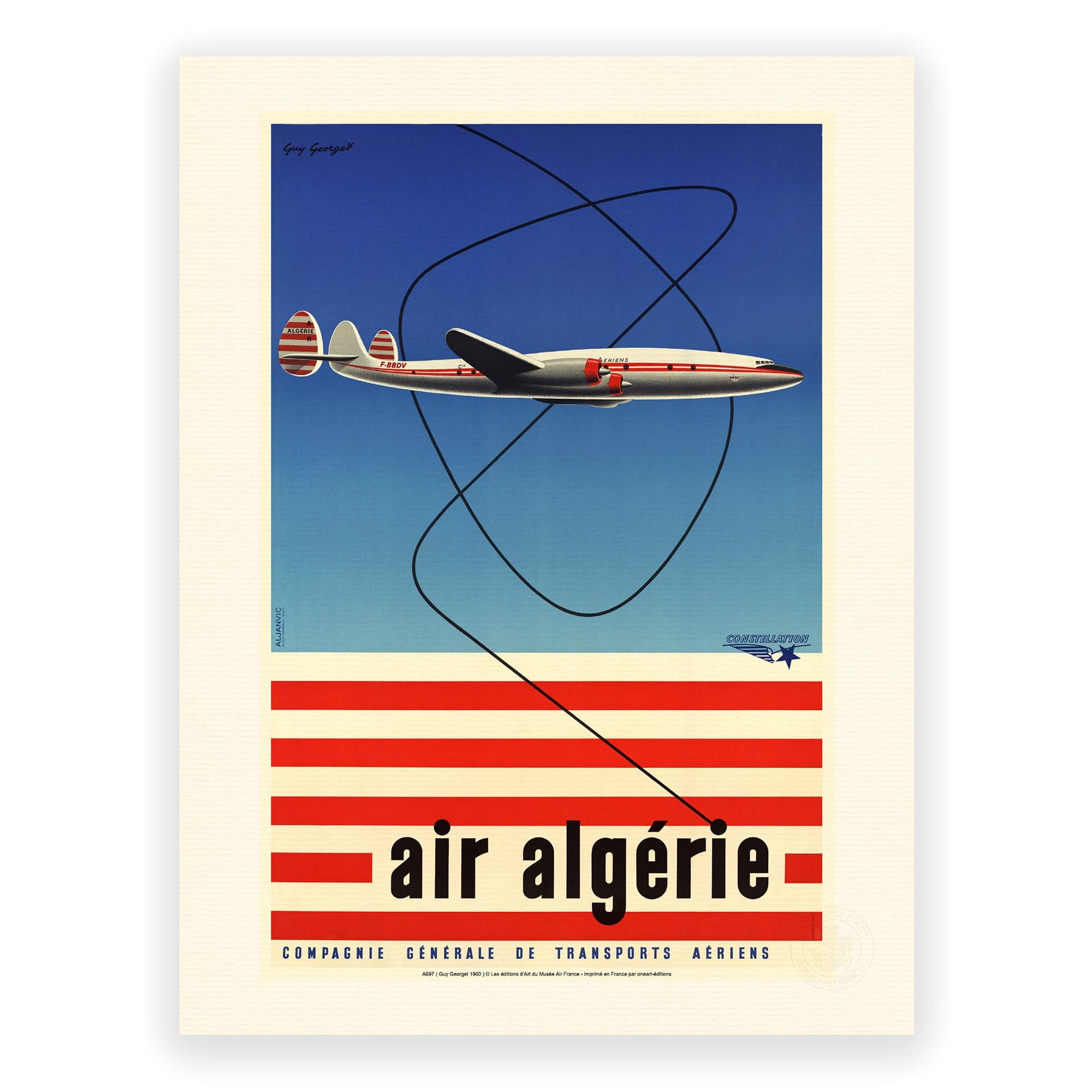 Affiche Air France - Air Algérie