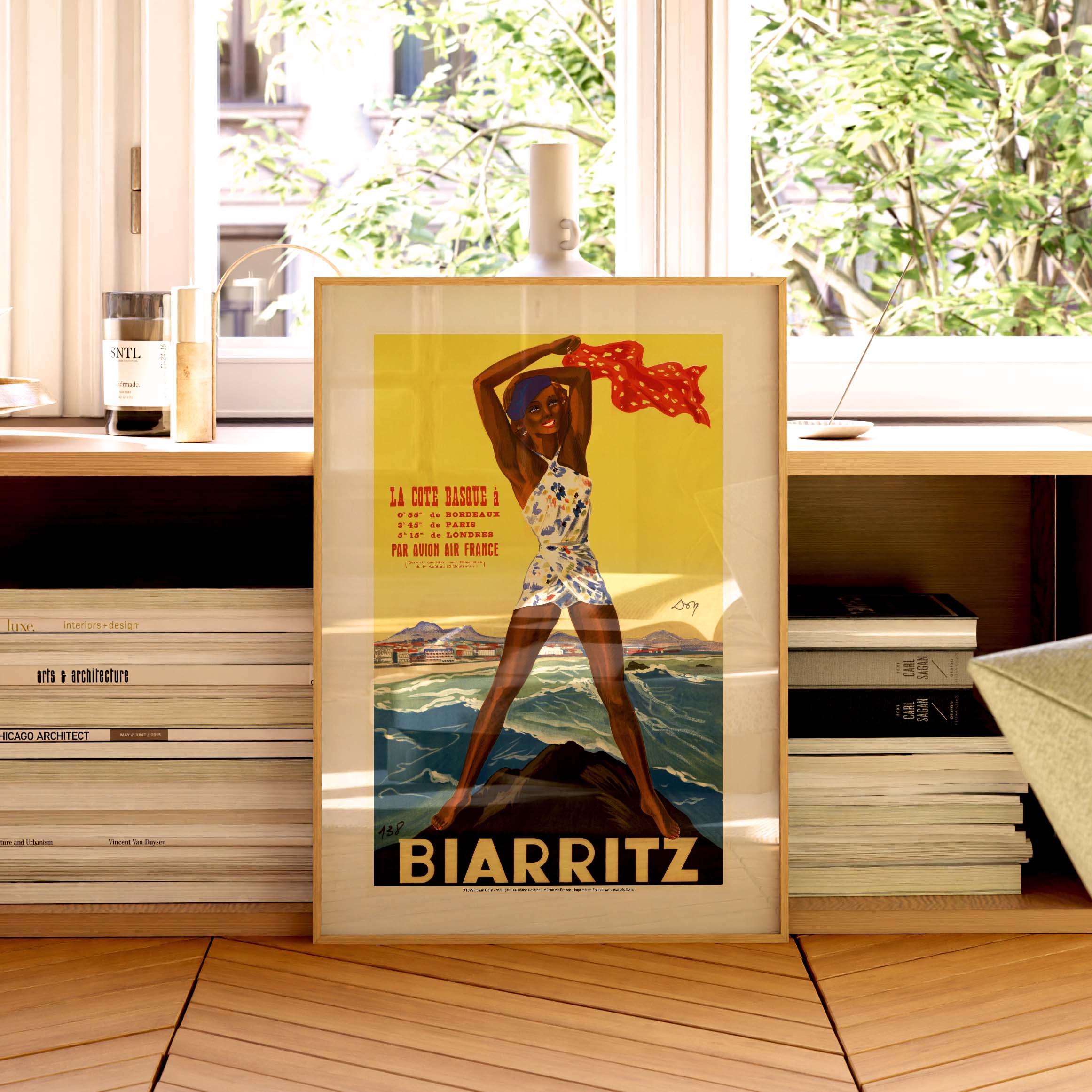 Affiche Air France - Biarritz