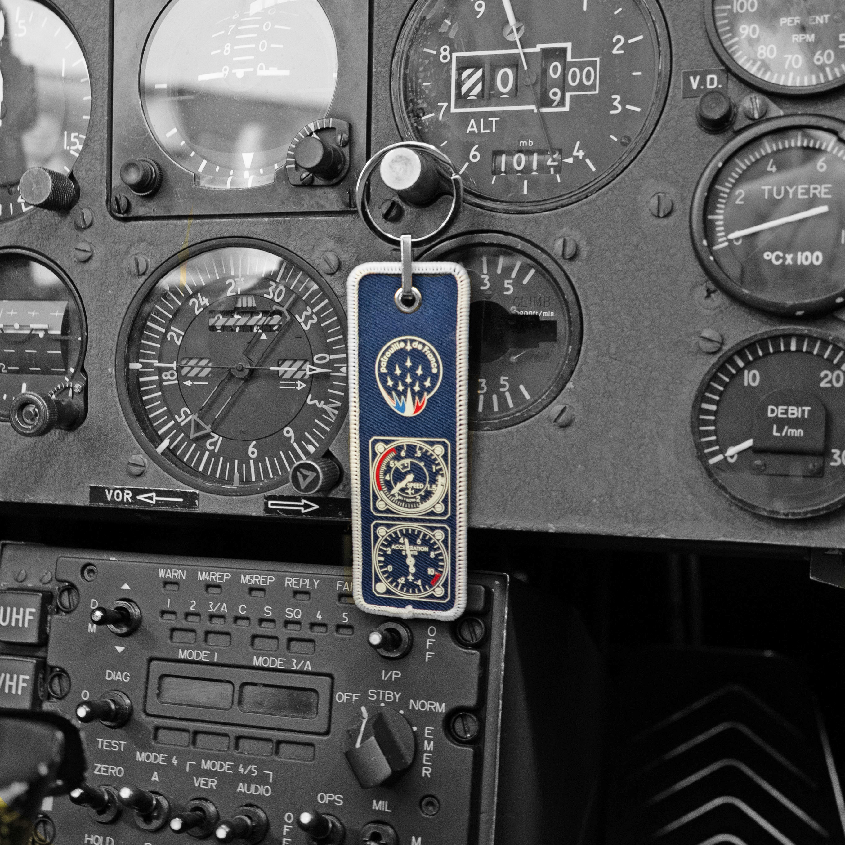 Flame key ring - Patrouille de France - Instruments