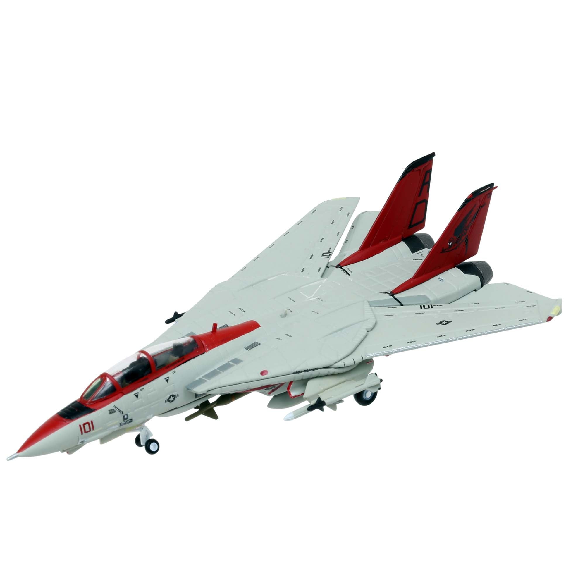Maquette avion F-14B US Navy VF-101 Grim Reapers - CFWL - NAS Oceana - métal 1/200e