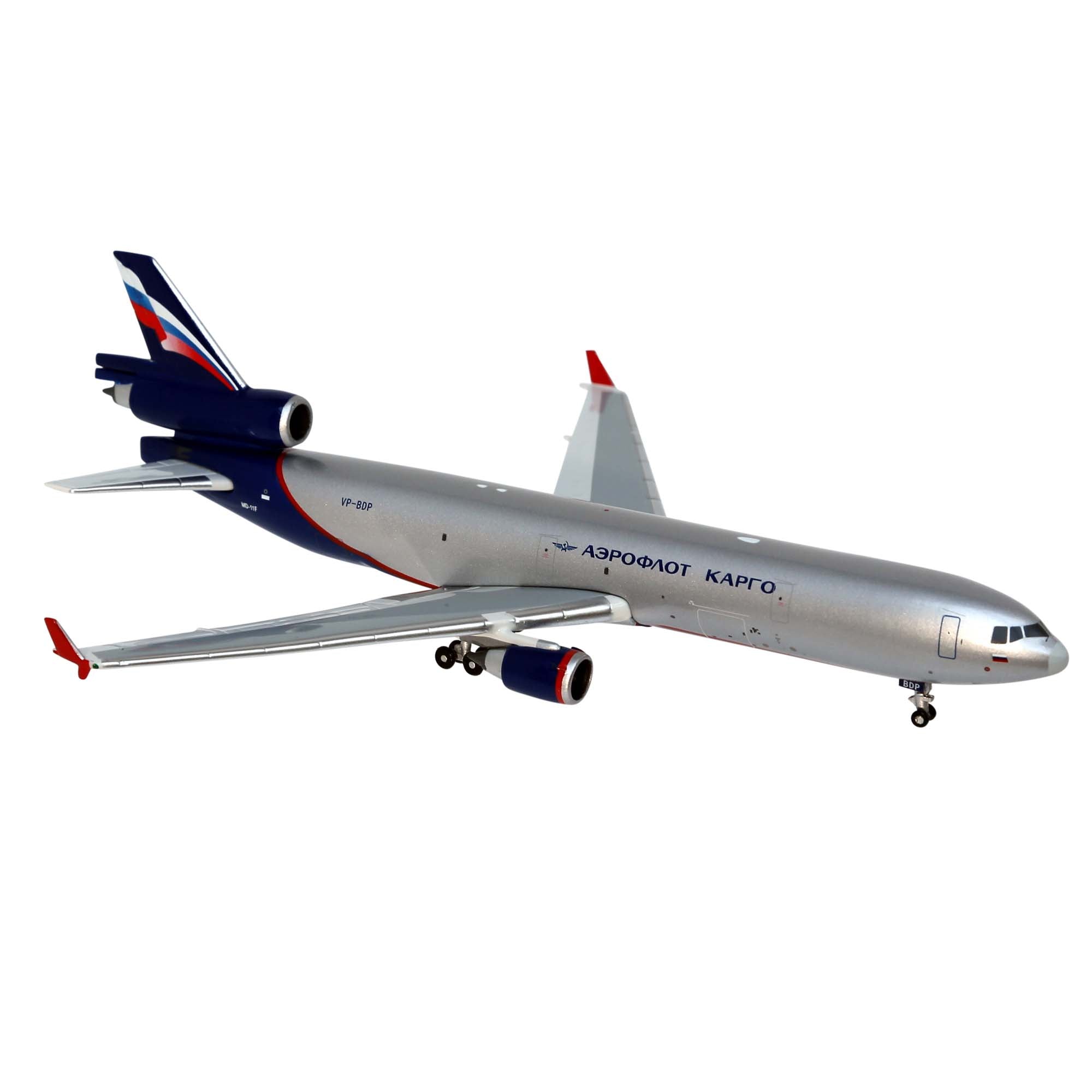 Maquette avion MD-11F Aeroflot Cargo - métal 1/400e
