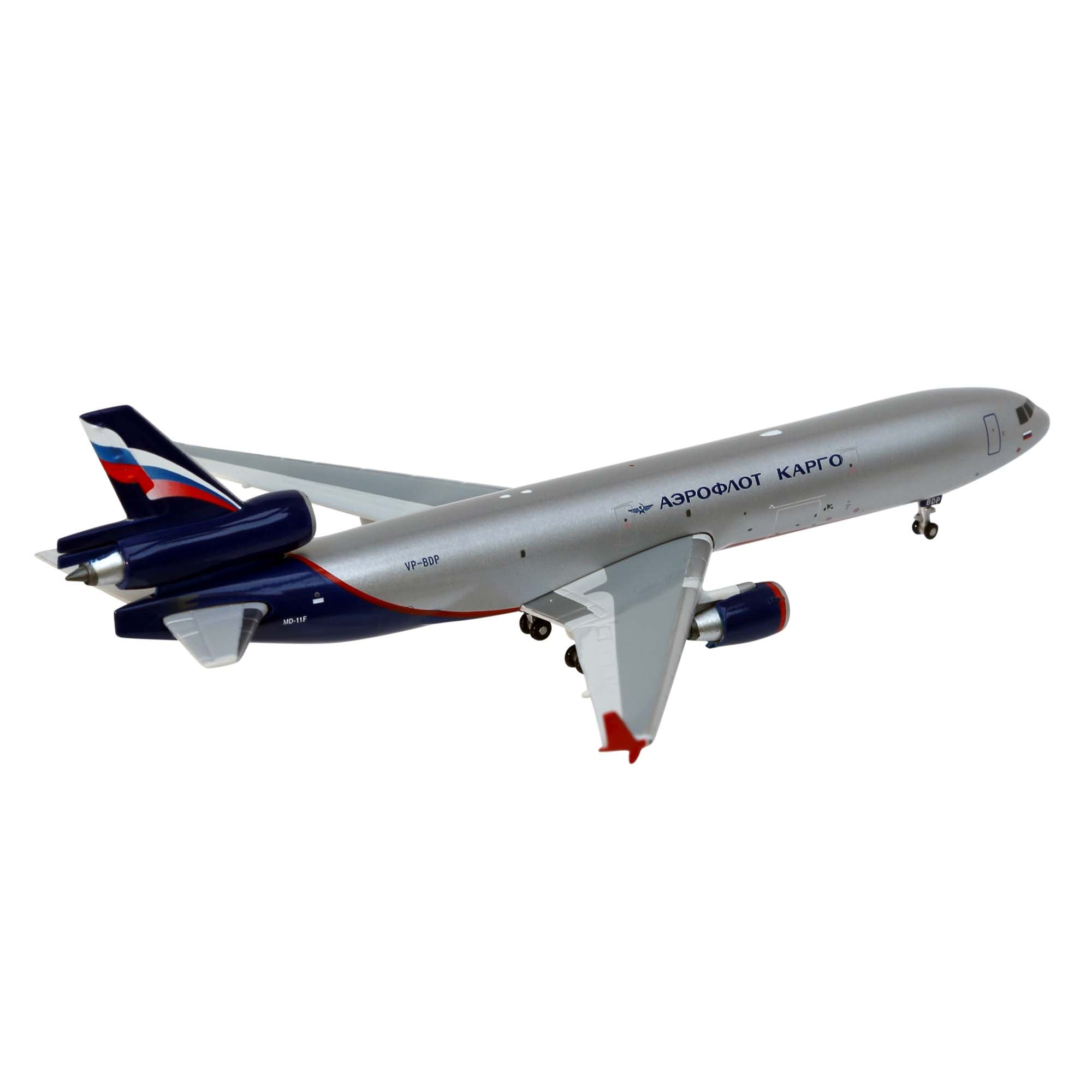 Maquette avion MD-11F Aeroflot Cargo - métal 1/400e