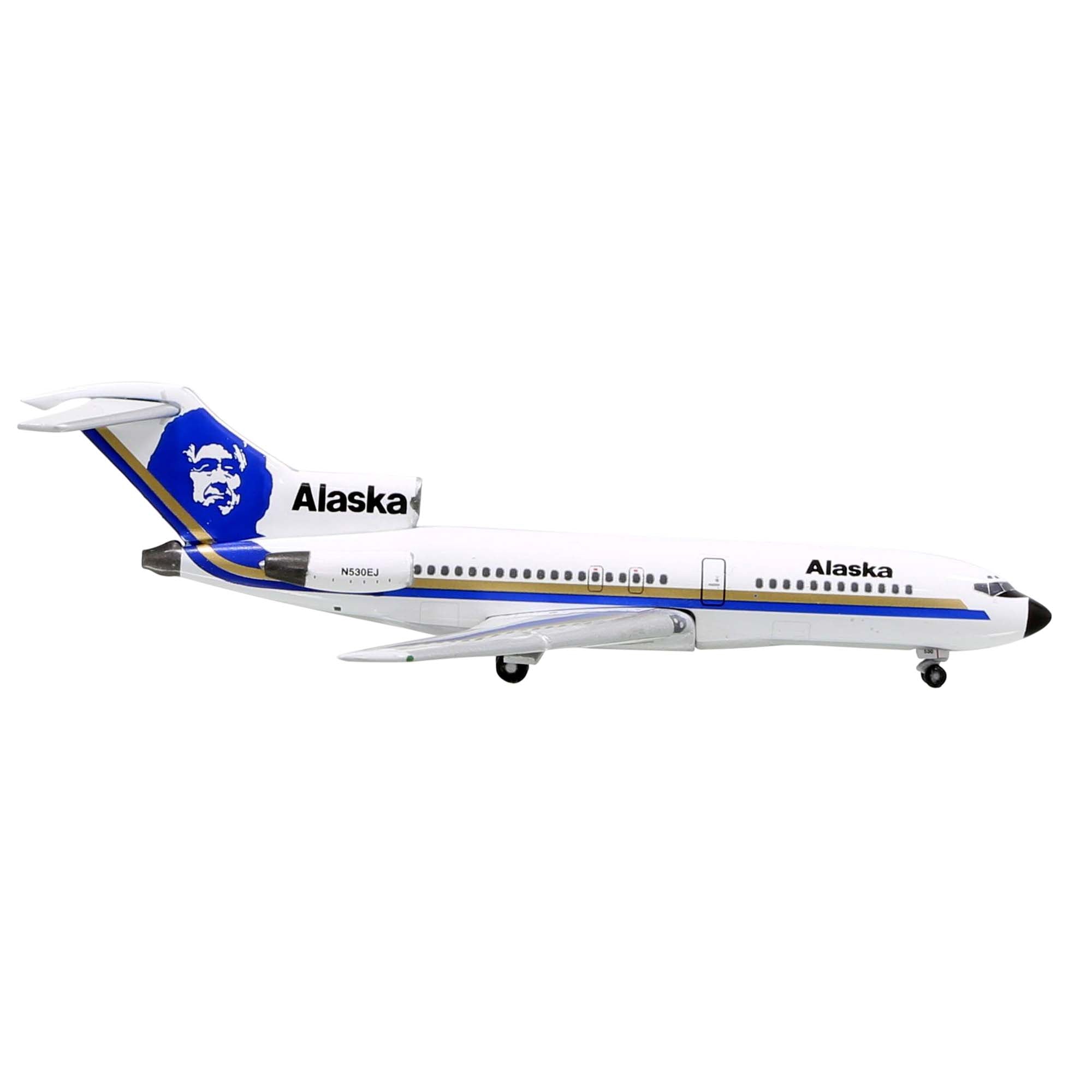 Maquette avion B727-100 Alaska Eskimo - métal 1/400e