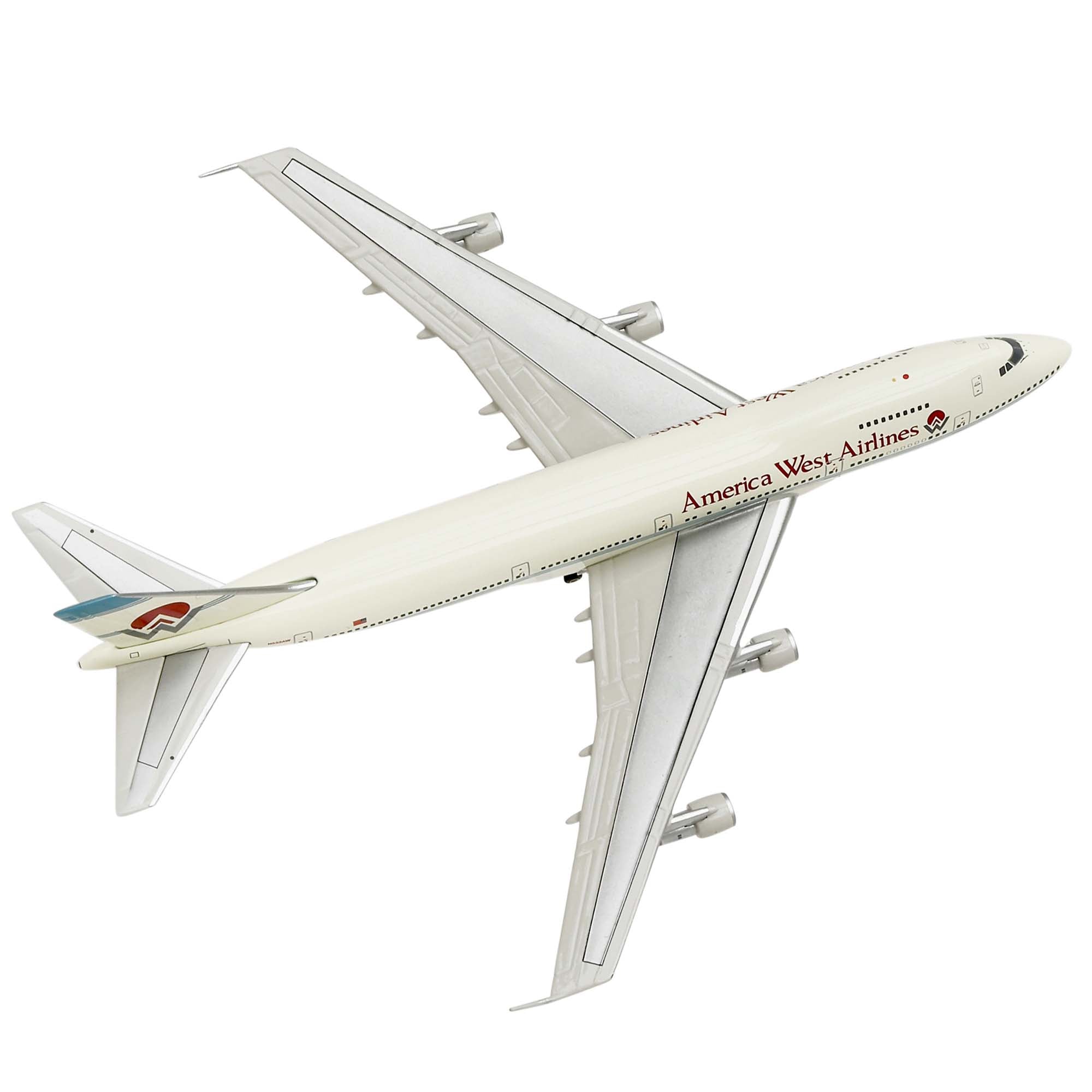 B747-200 America West aircraft model - 1/400th scale metal
