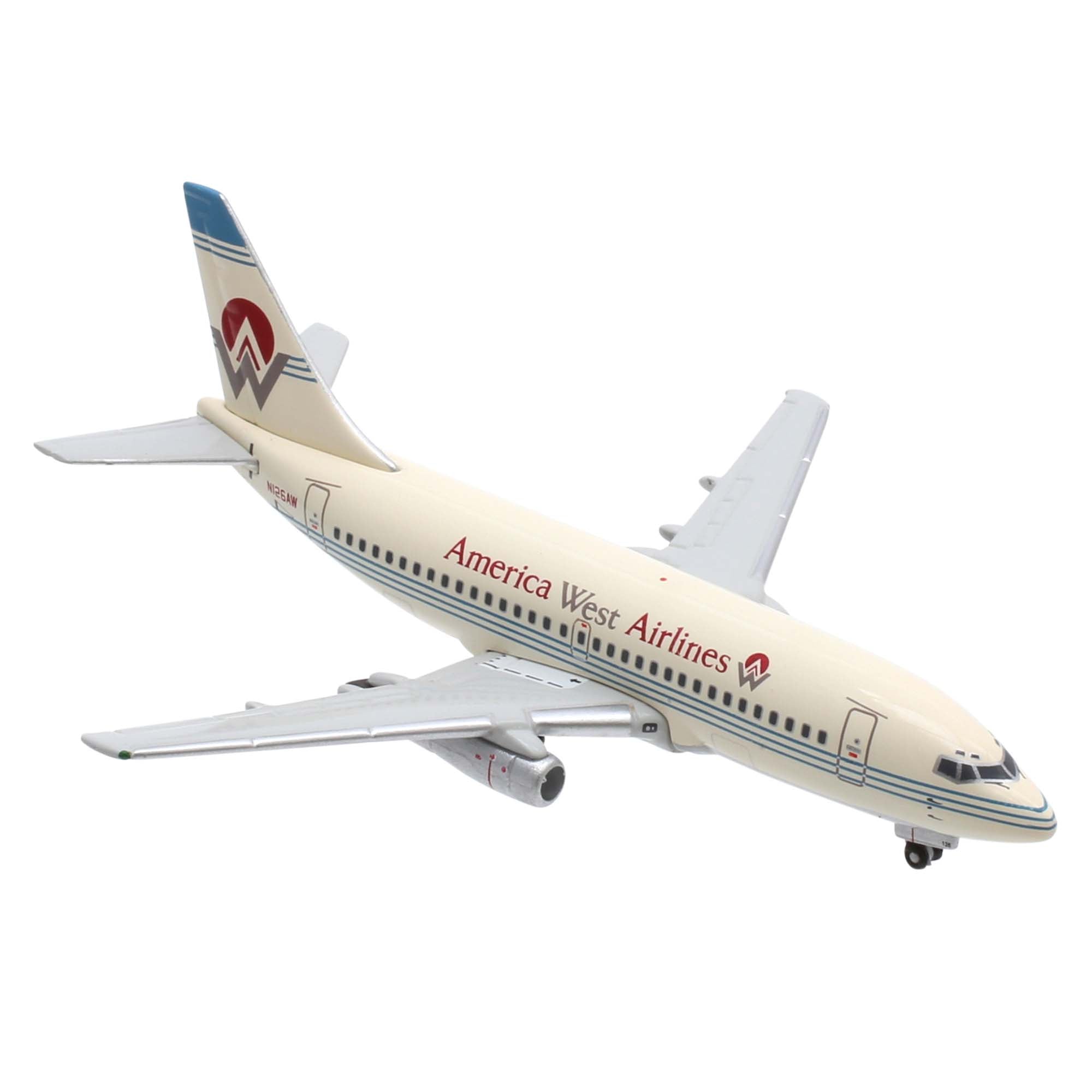 Kit 2 maquettes avion B737-200 America West - métal 1/400e