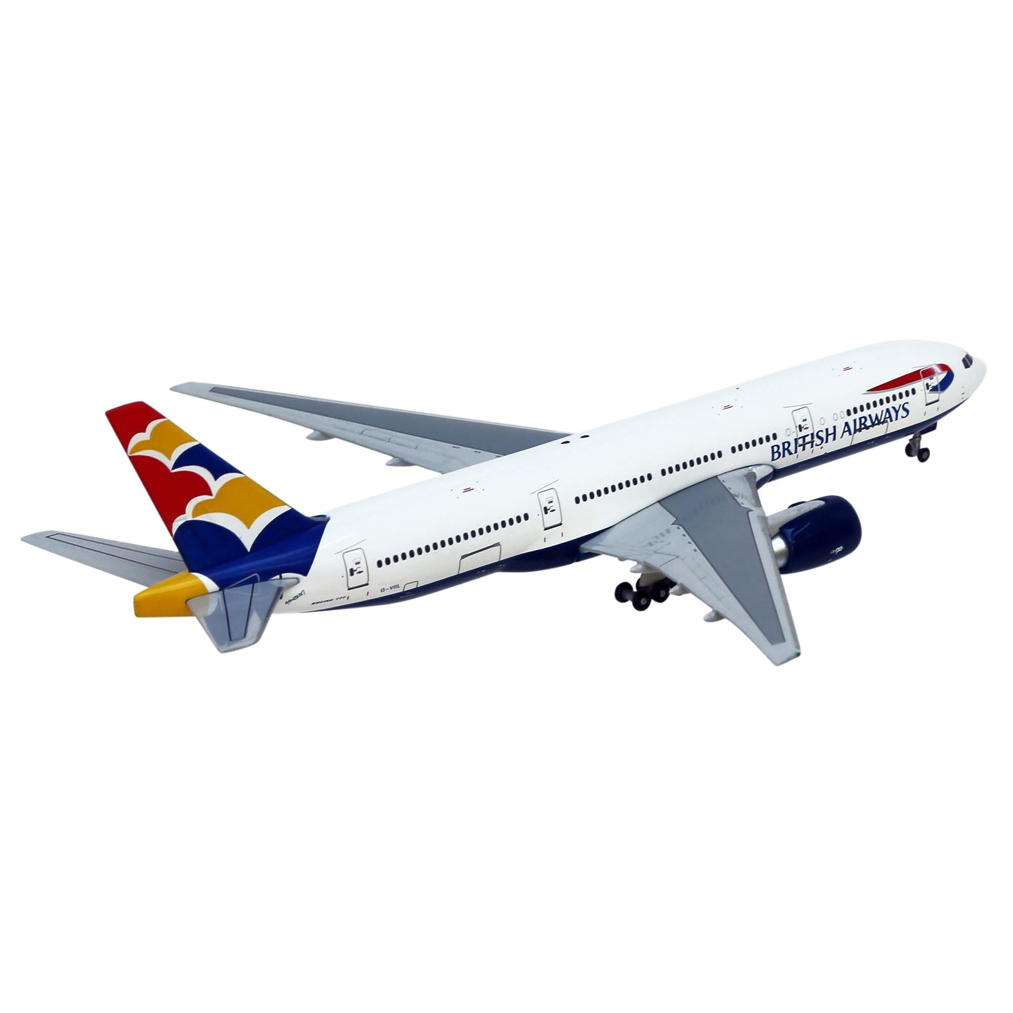 B777-200 British Airways Sweden aircraft model - 1/400th scale metal