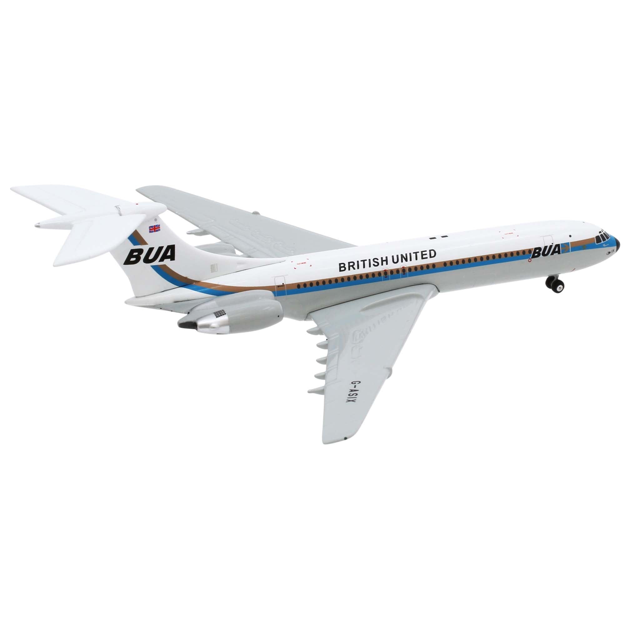 Maquette avion VC-10 British United Standard - métal 1/400e