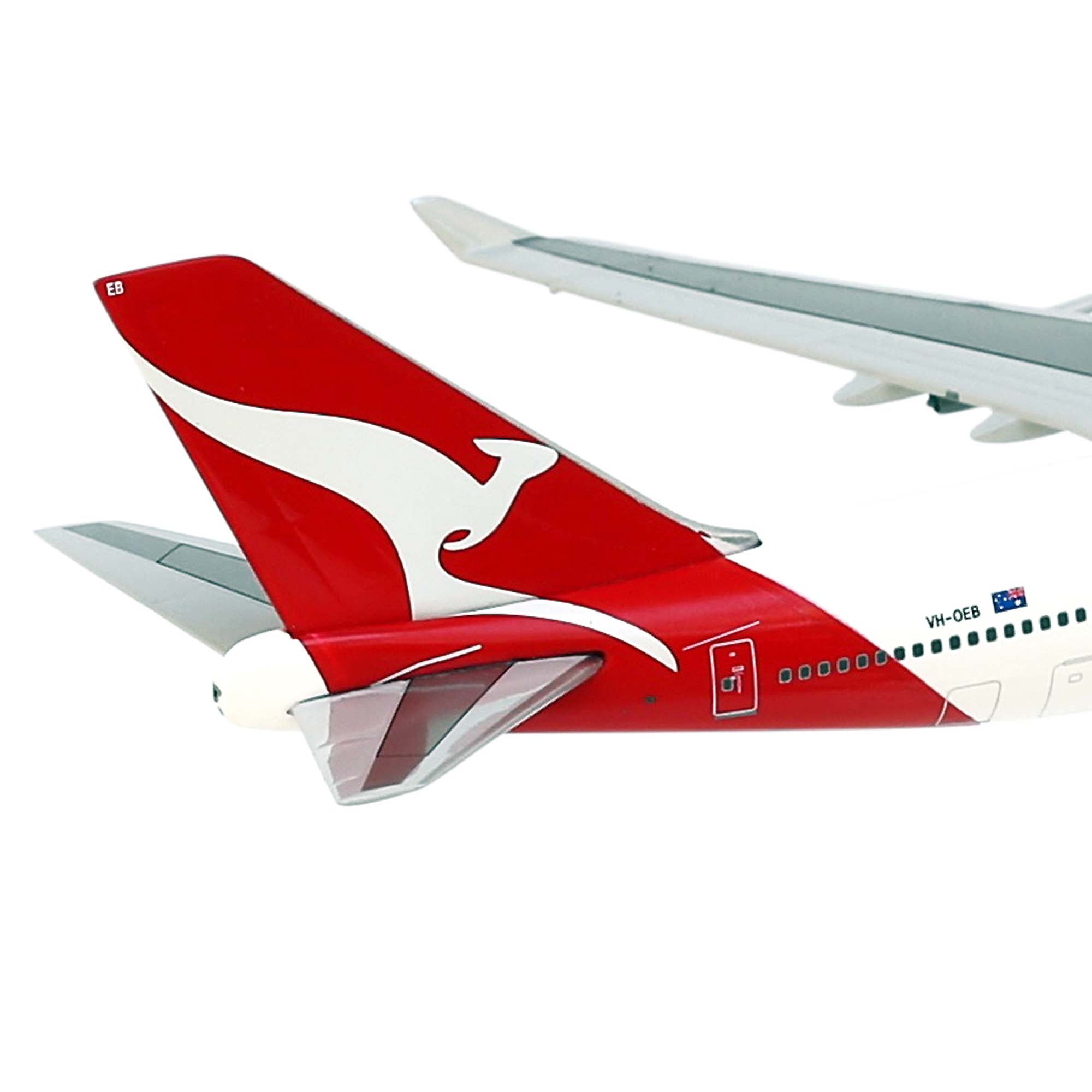 B747-400 Qantas World Cup Bid aircraft model - 1/400th scale metal