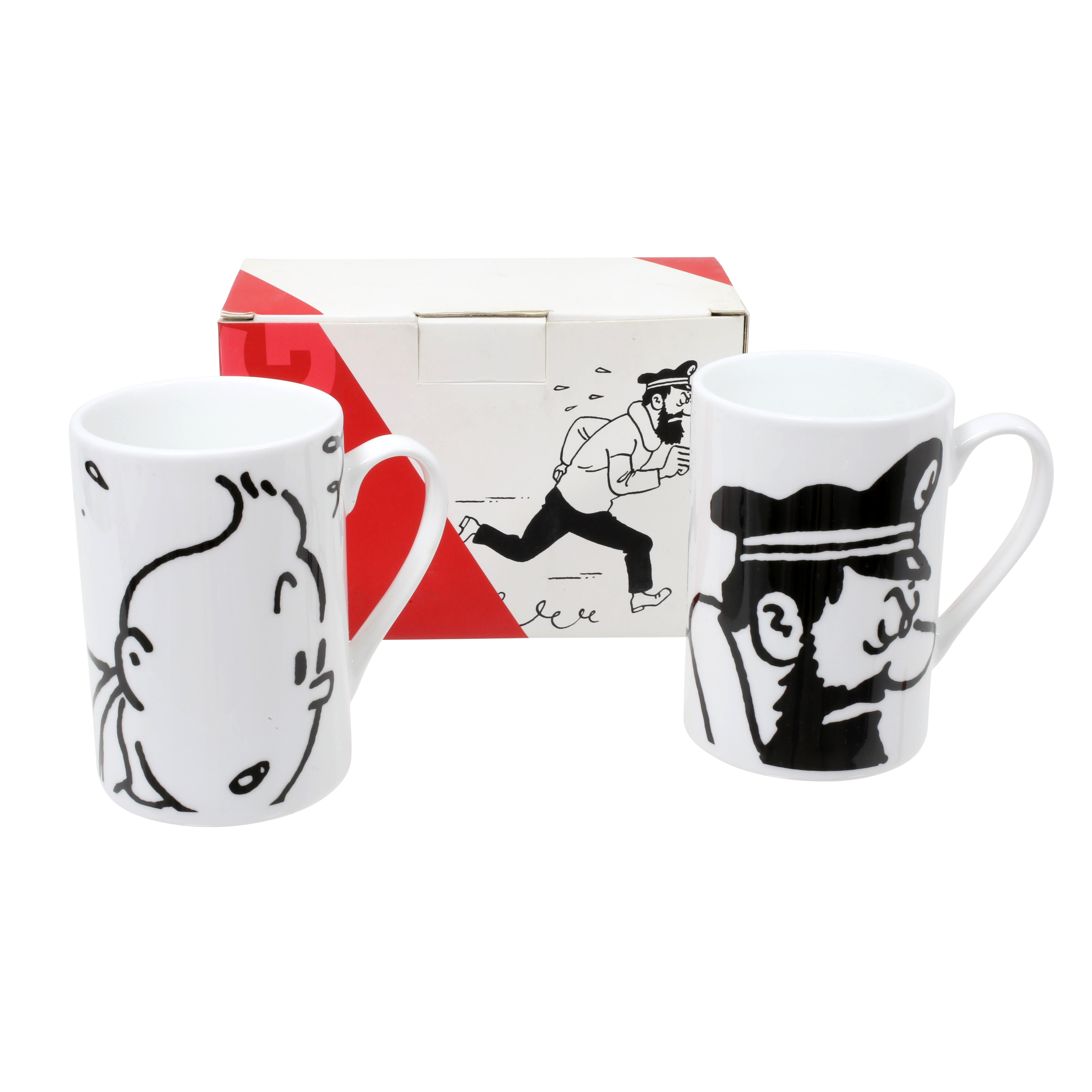 Mug - boîte de 2 pcs - Tintin et Haddock