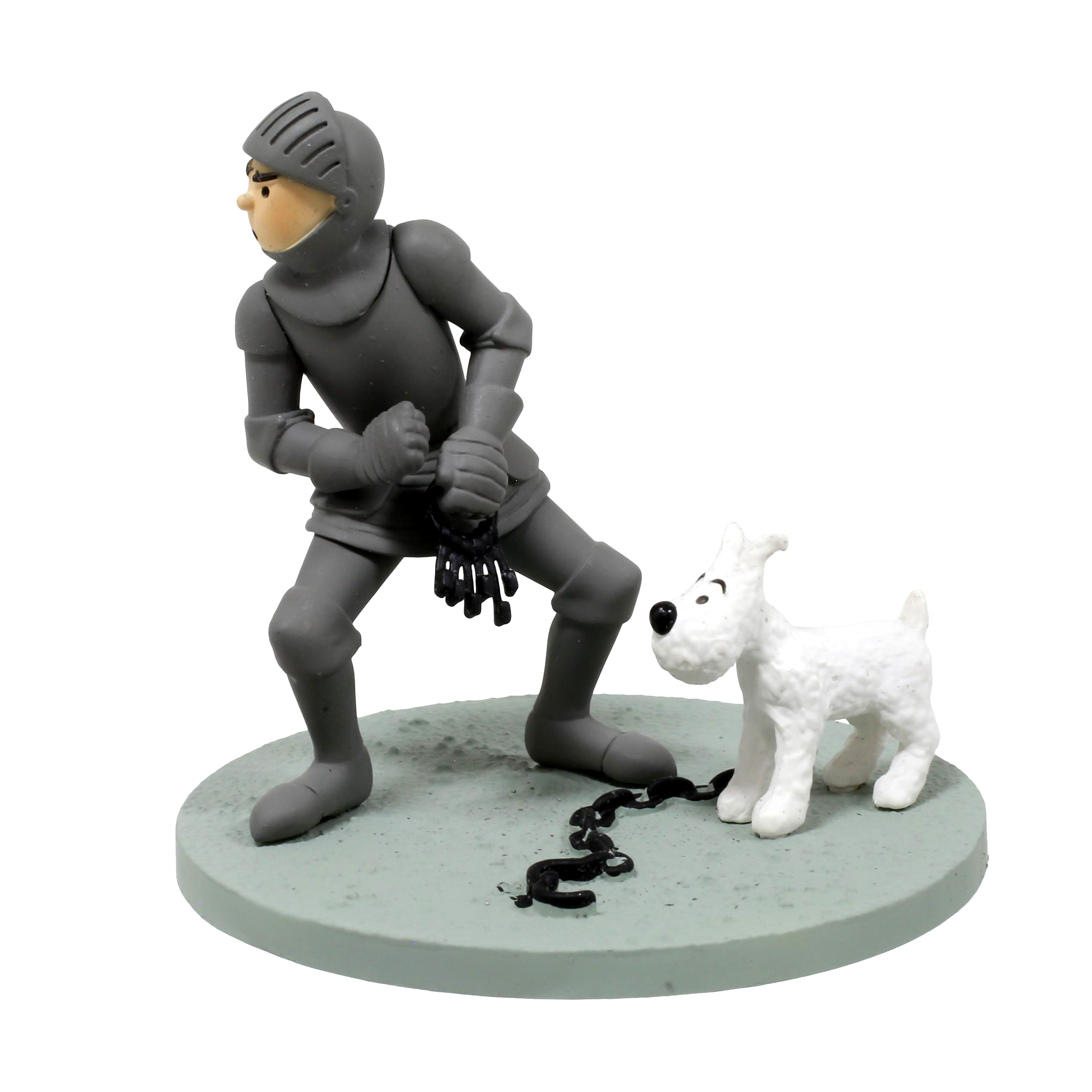 Coffret scène plastique Tintin Armure
