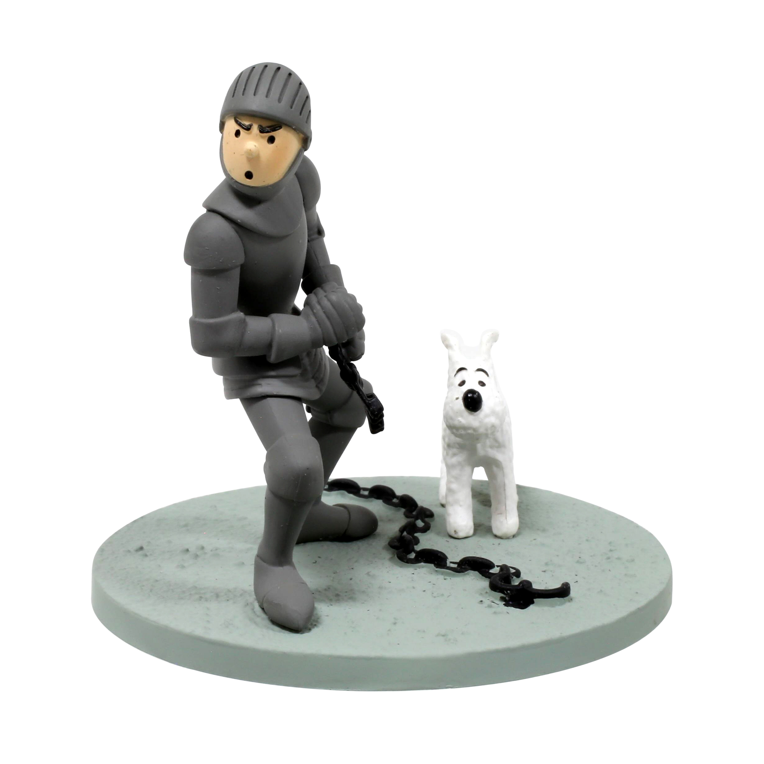 Coffret scène plastique Tintin Armure