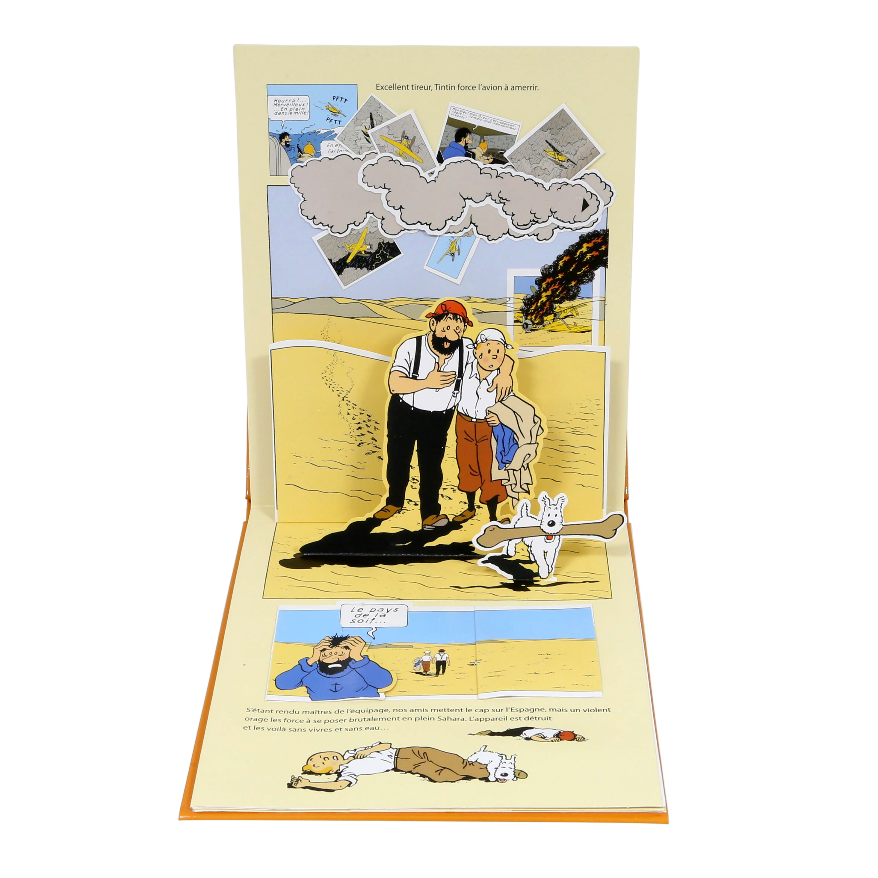 Livre Pop Up Tintin & le Crabe aux Pinces d'Or
