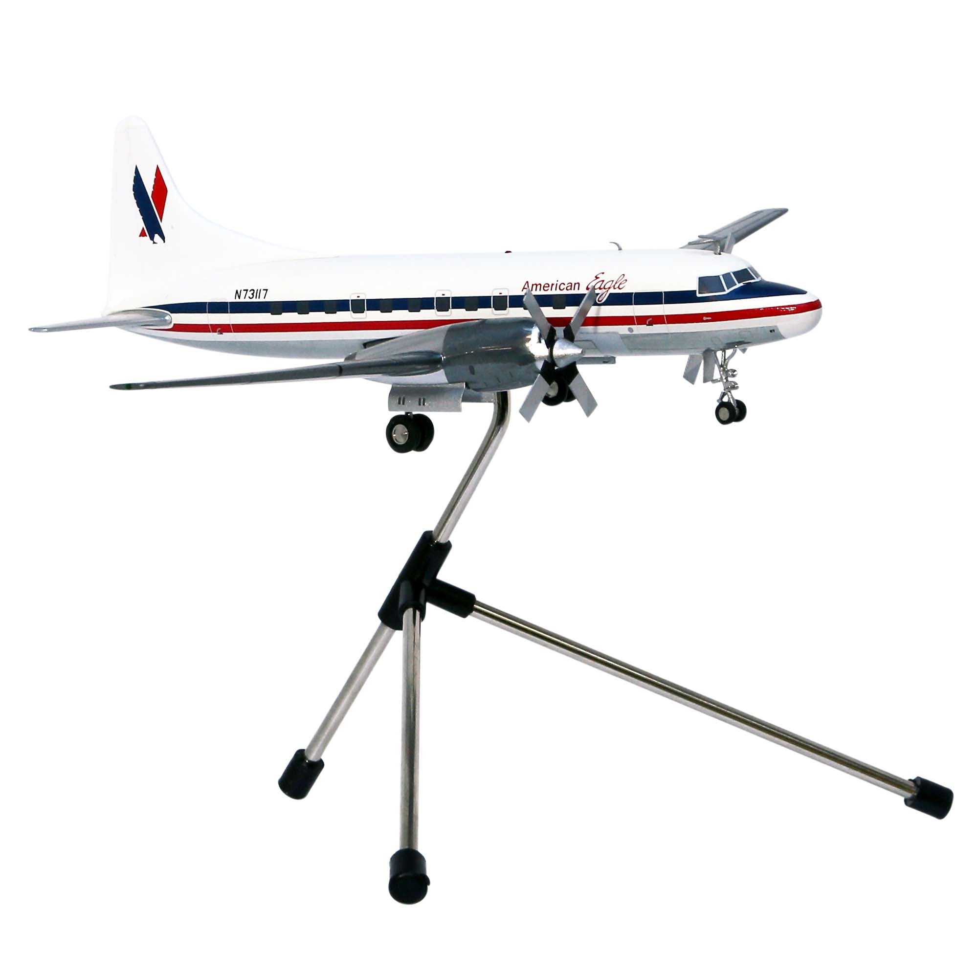 Maquette avion CV-580 American Eagle N73117 - métal 1/200e