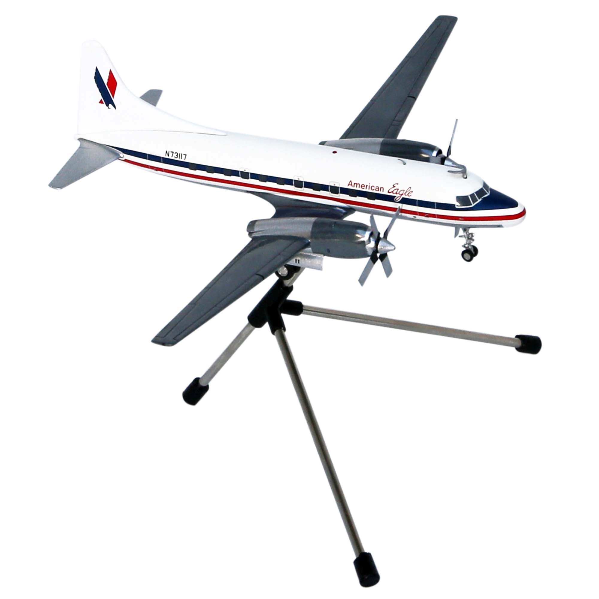 Maquette avion CV-580 American Eagle N73117 - métal 1/200e