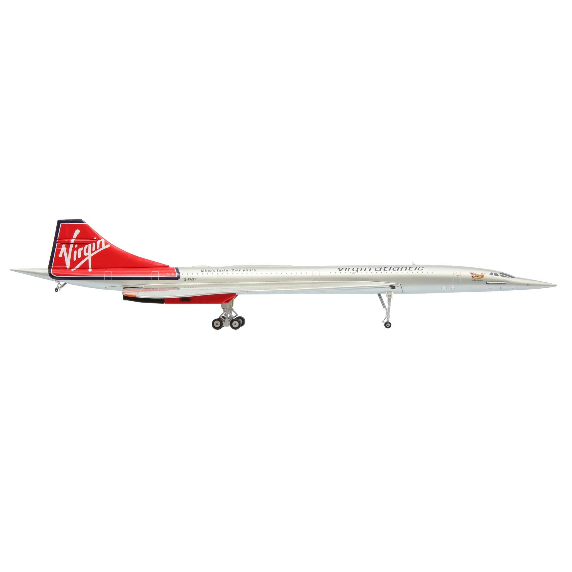 Maquette avion Concorde Virgin G-FAST - métal 1/200e