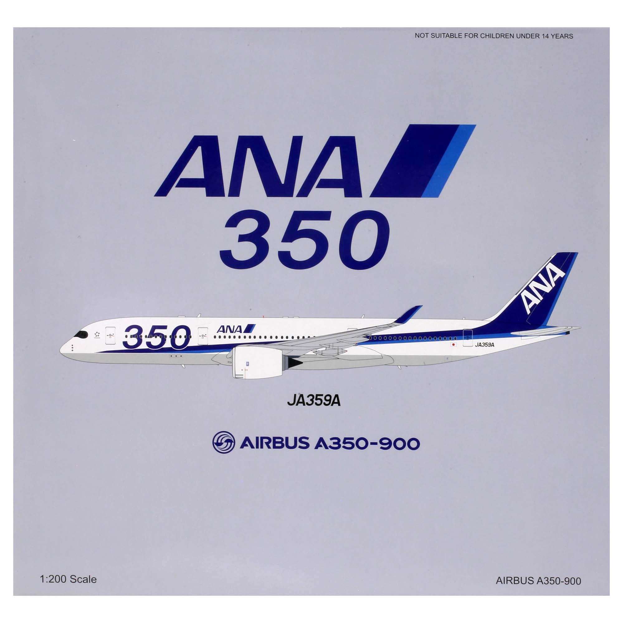 Maquette avion A350-900 ANA JA359A flaps up - métal 1/200e