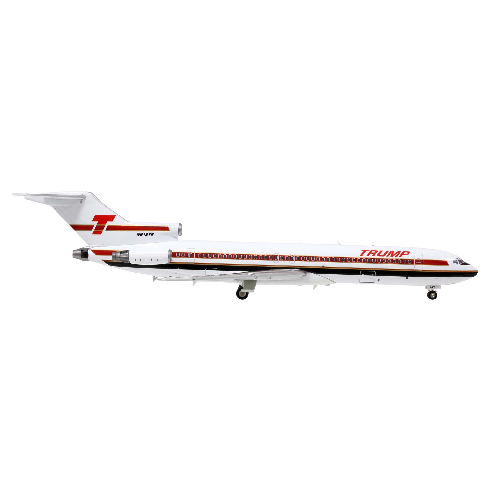 Maquette avion B727-200 Trump N918TS - métal 1/200e