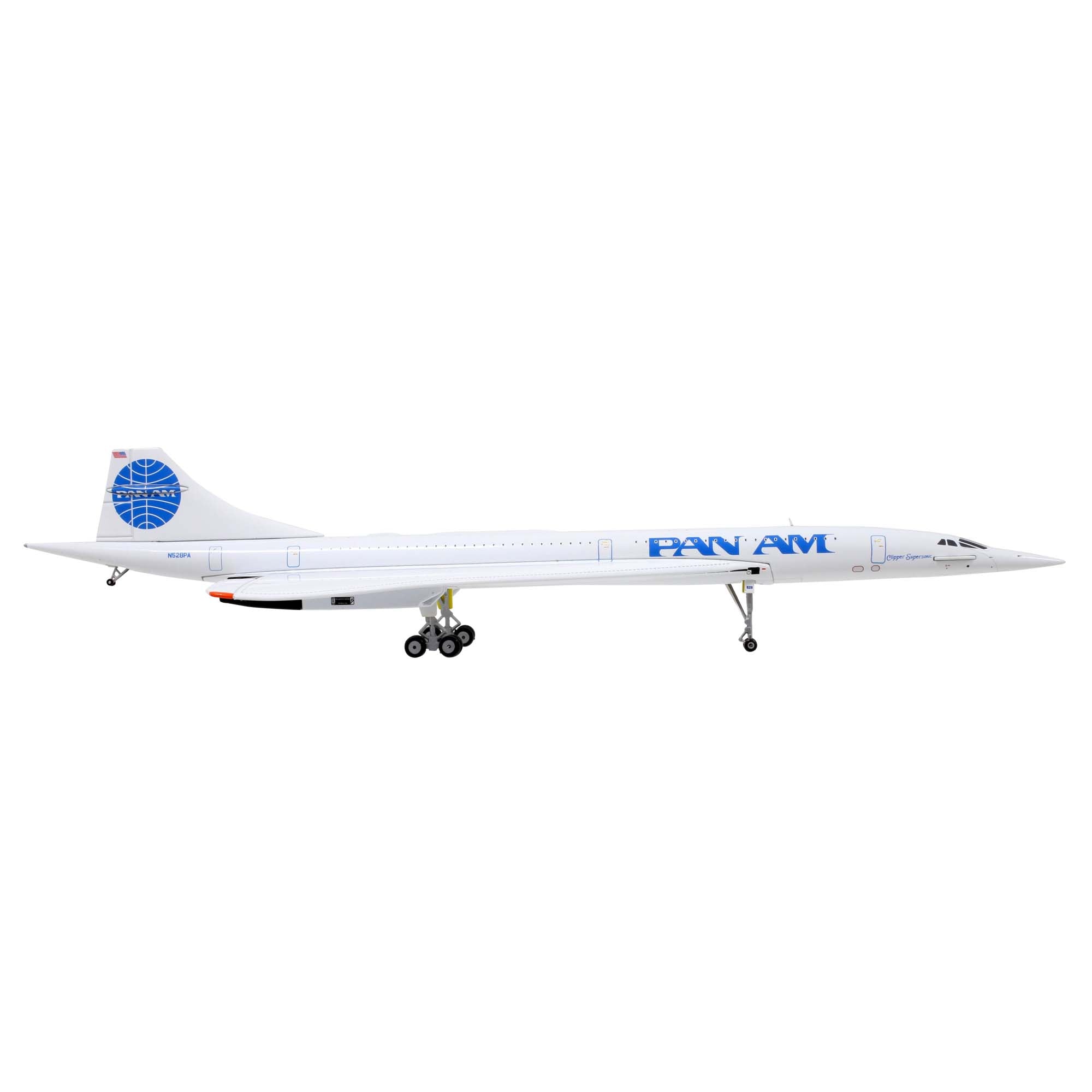 Maquette avion Concorde PAN AM N528PA - métal 1/200e