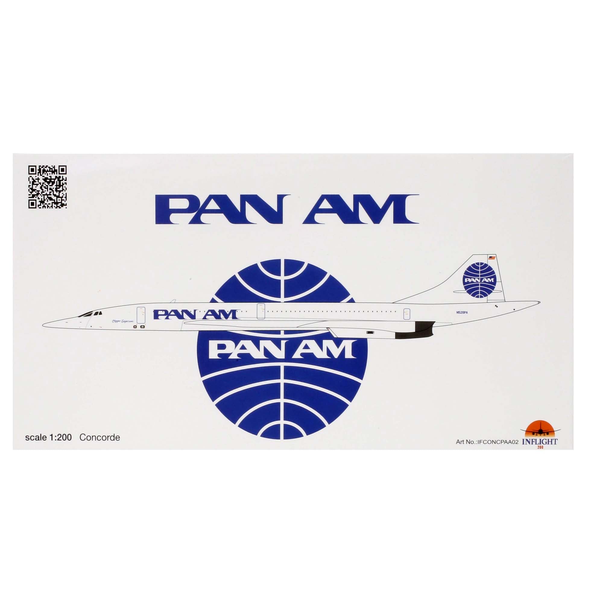 Maquette avion Concorde PAN AM N528PA - métal 1/200e