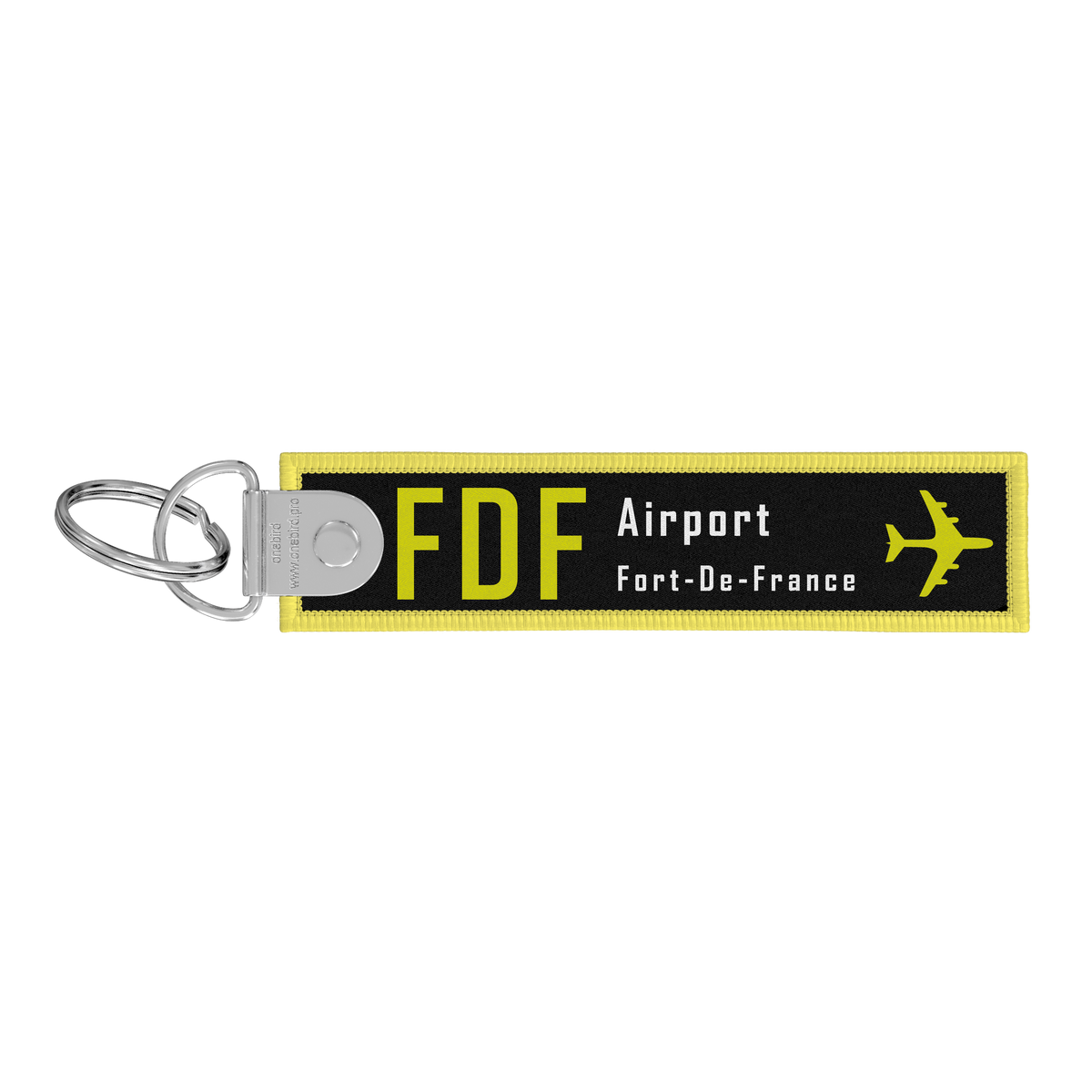 Fdf Code Flame key ring - Remove before flight - Airport code IATA - FDF - Fort