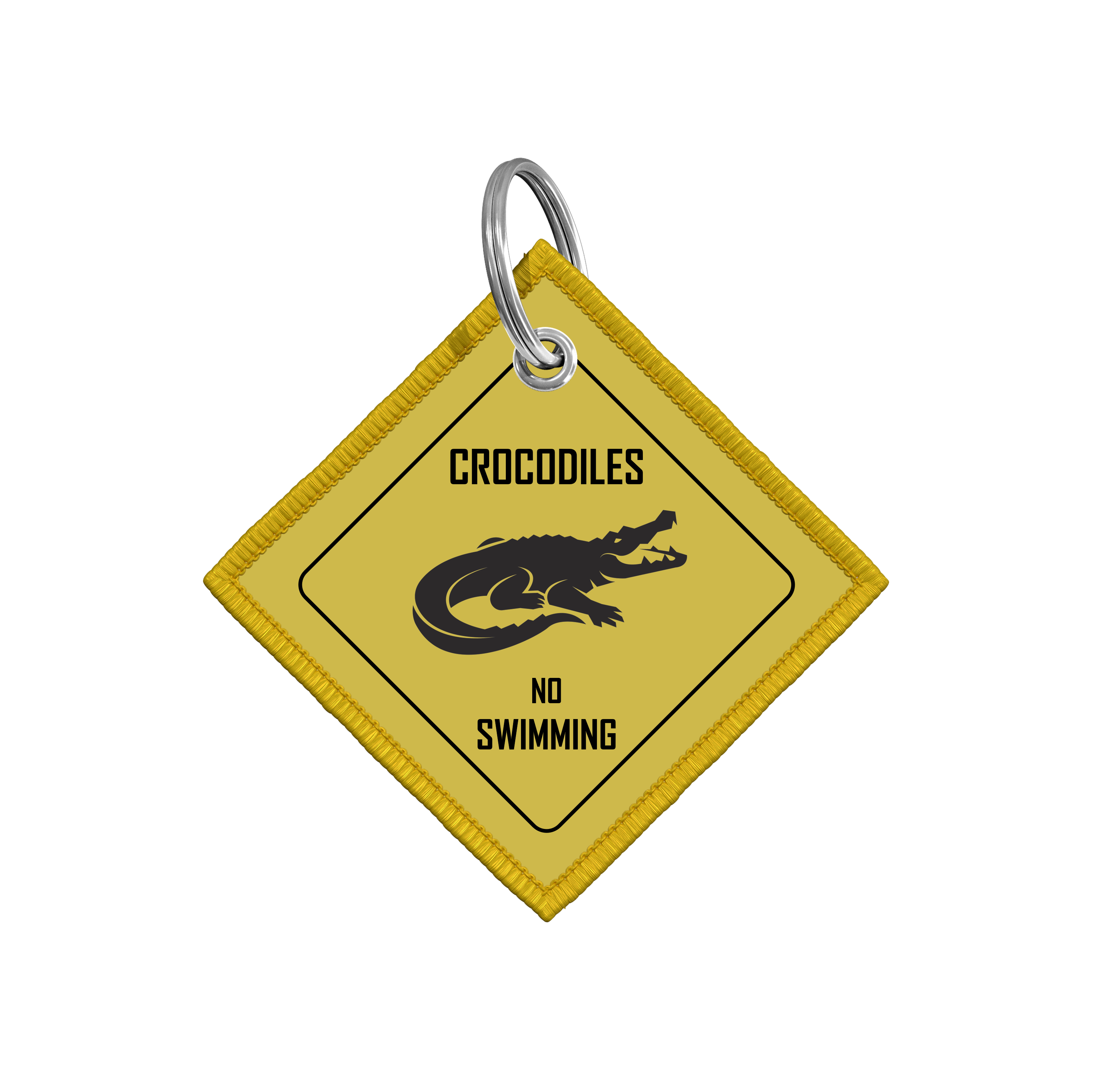 Porte-clés flamme - Road sign - Crocodiles