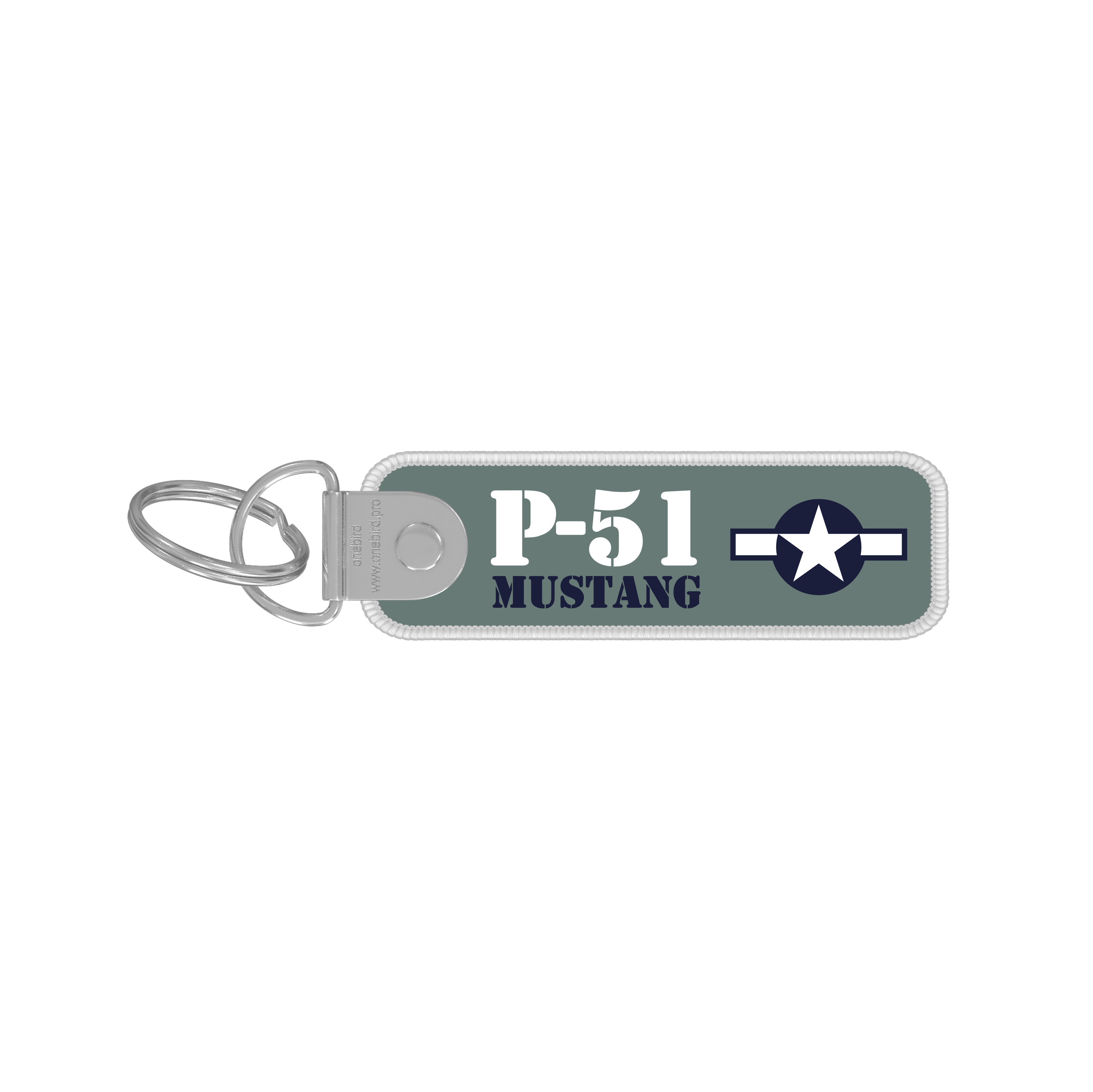 Porte-clés flamme - Warbird - North American P-51 Mustang