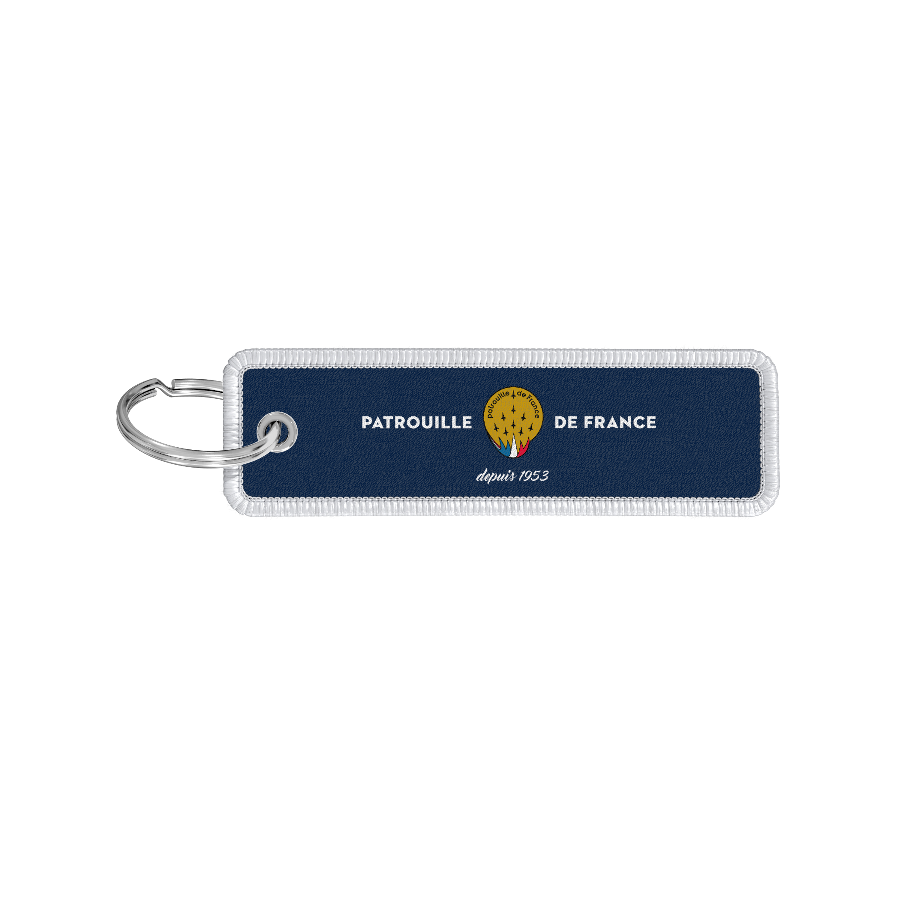Flame key ring - Patrouille de France - since 1953 - dark blue