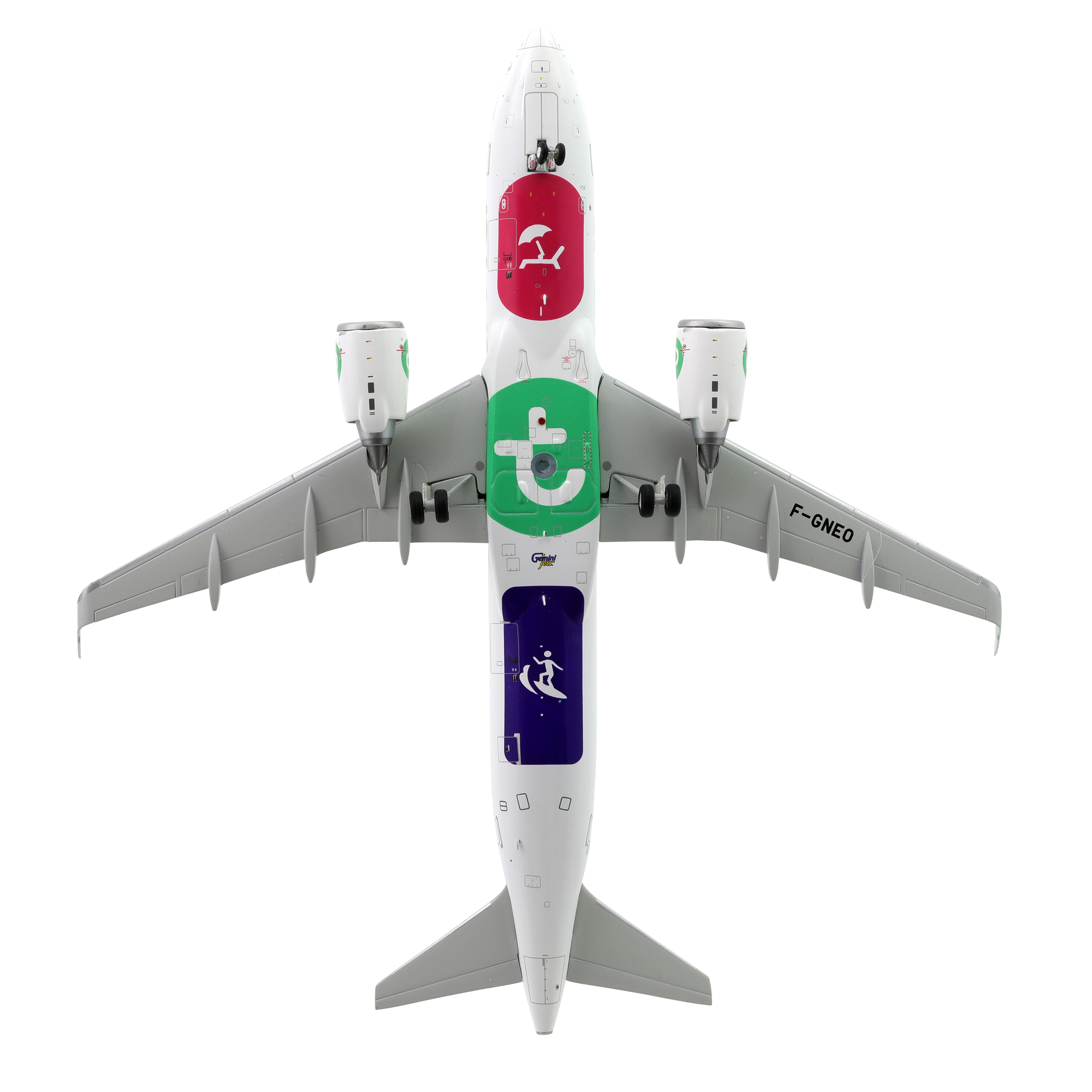 Maquette Airbus A320neo Transavia - Métal 1/200