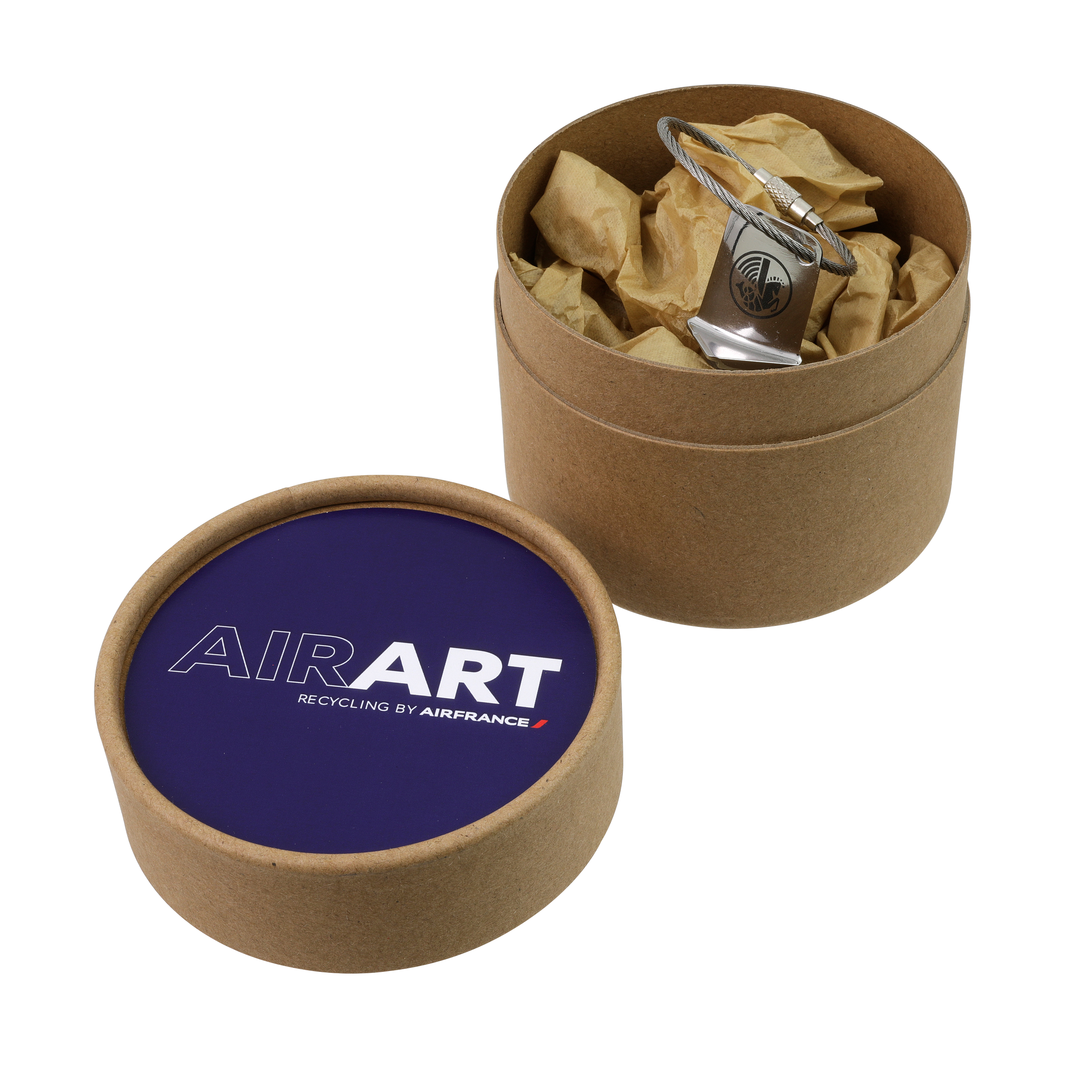 AIRART - Porte-clés Ailette Le Globe Trotter CFM56-5 A320