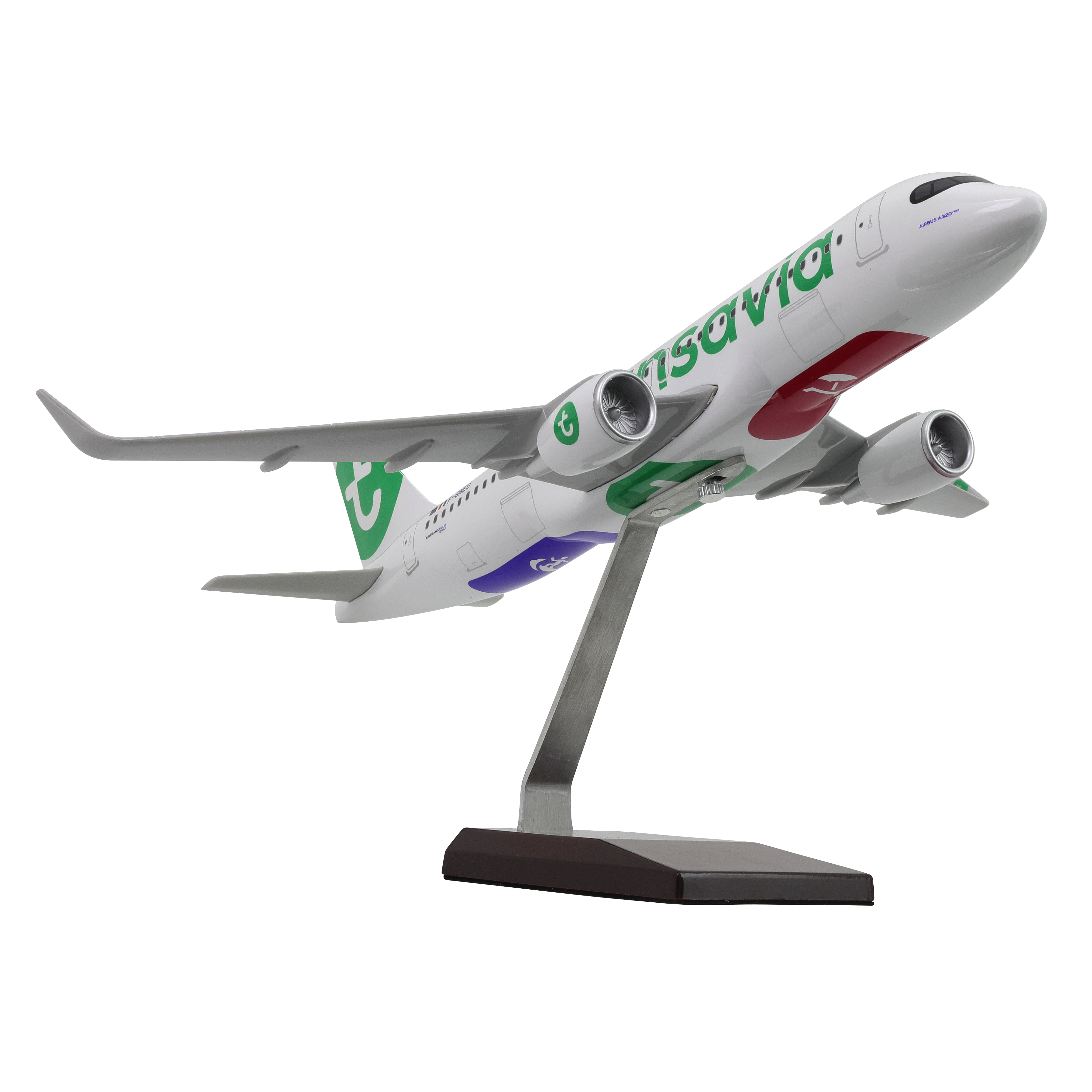 Maquette avion Airbus A320neo Transavia - résine 1/100e