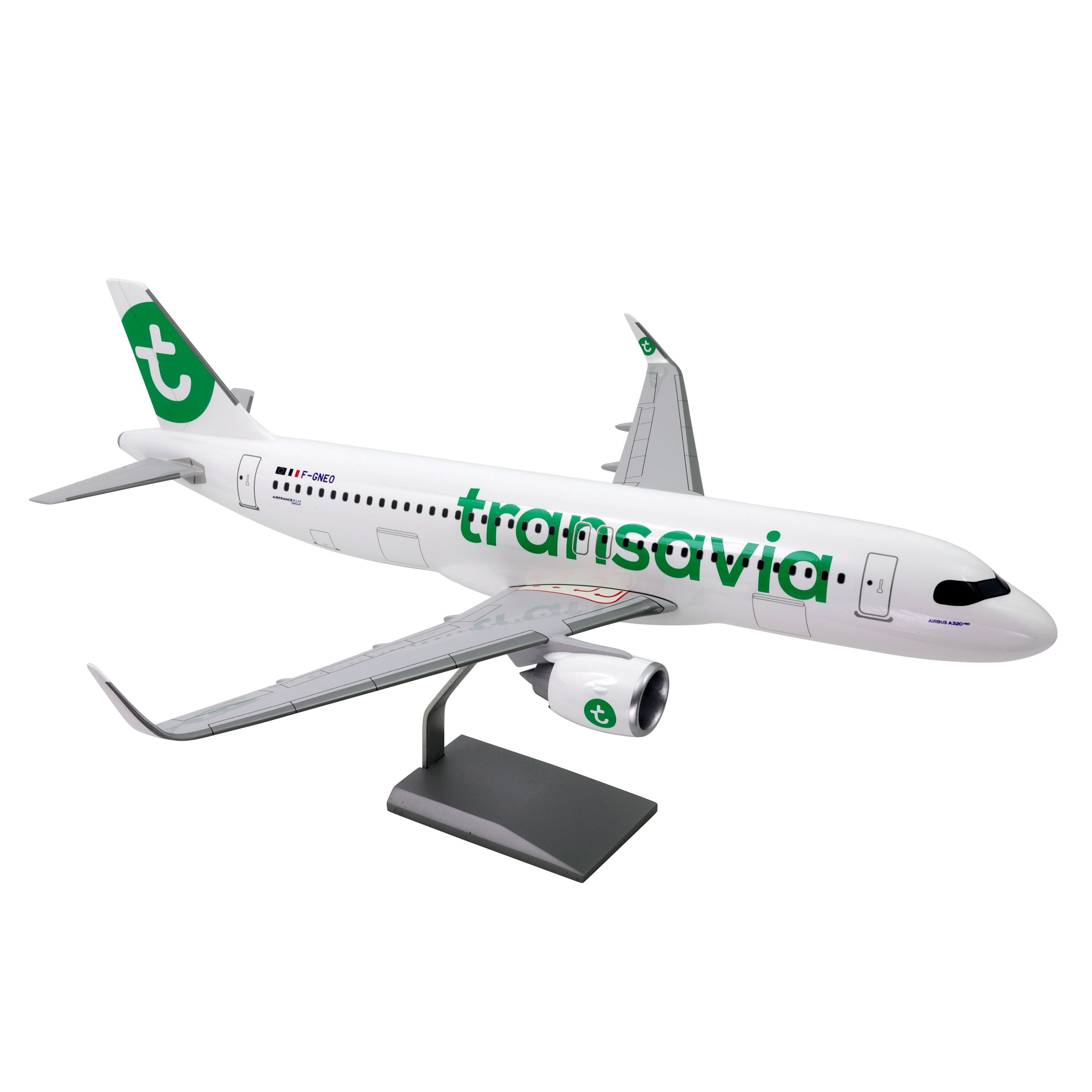 Maquette avion Airbus A320neo Transavia - Résine 1/50