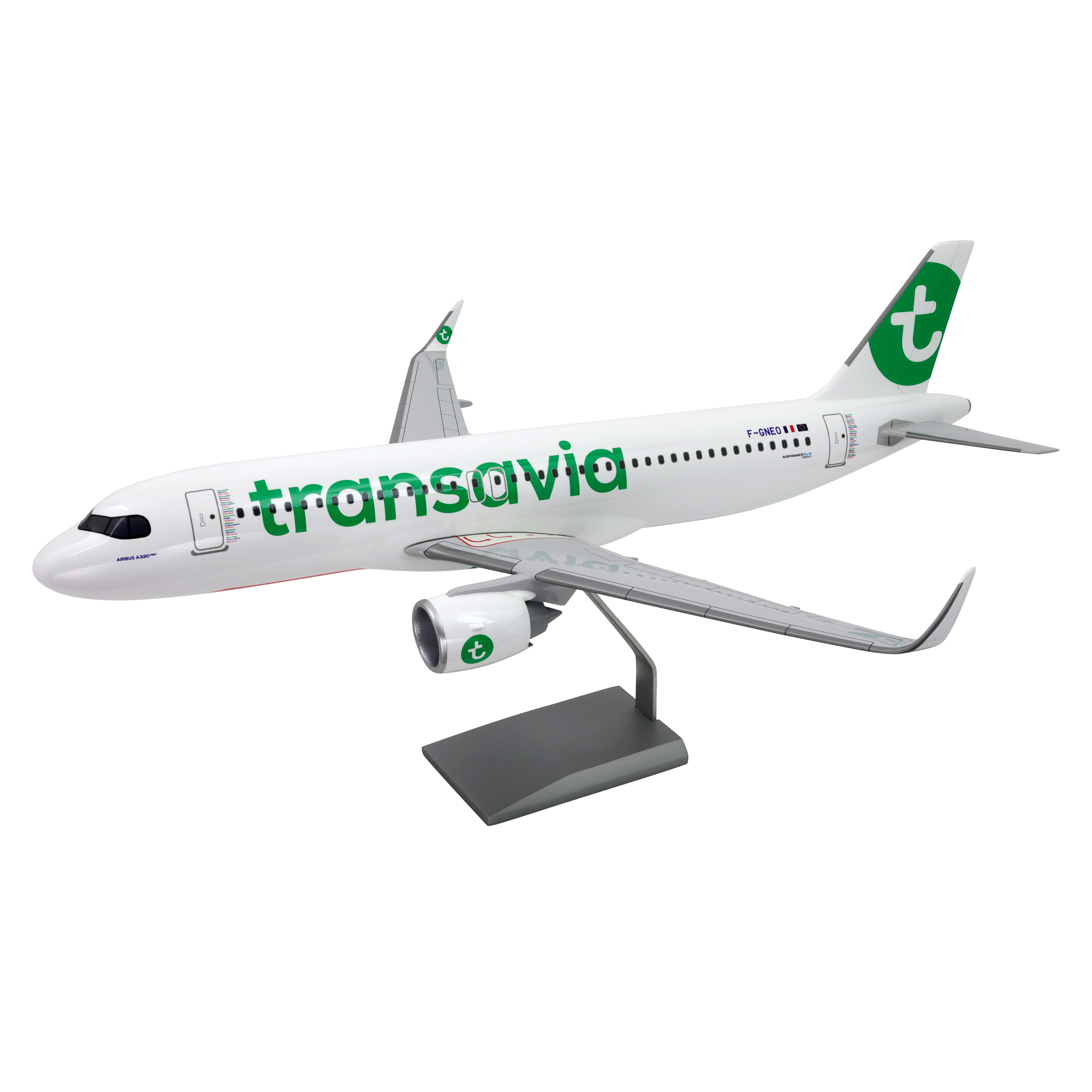 Maquette avion Airbus A320neo Transavia - Résine 1/50