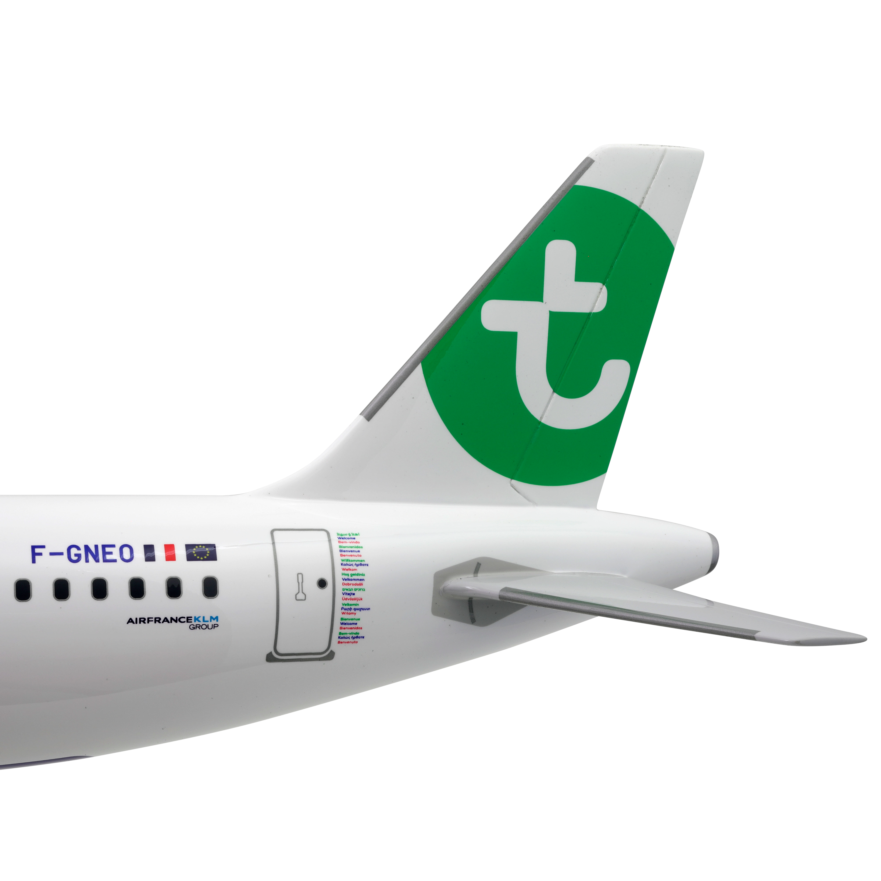 Maquette avion Airbus A320neo Transavia - Résine 1/50