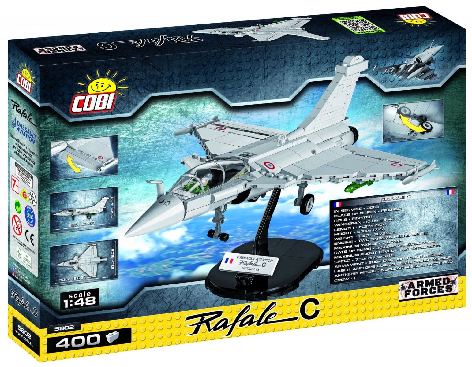 COBI Rafale C model in building bricks - Dassault