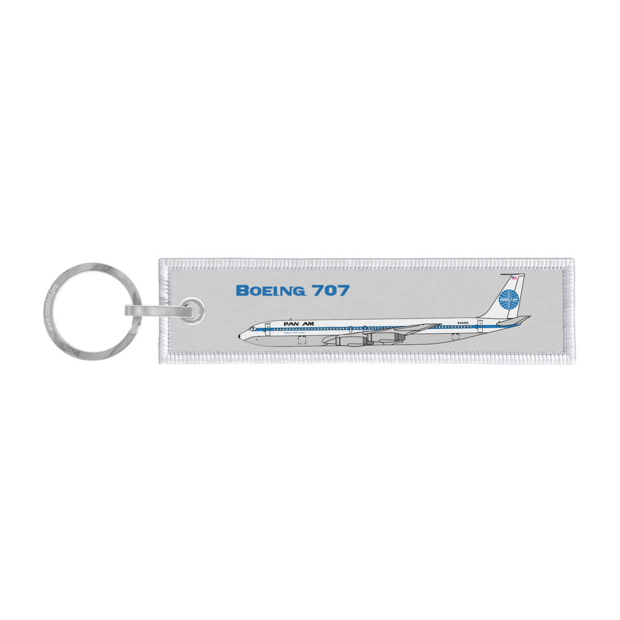 Porte-clés flamme - Pan Am - B707 Clipper Seven Seas